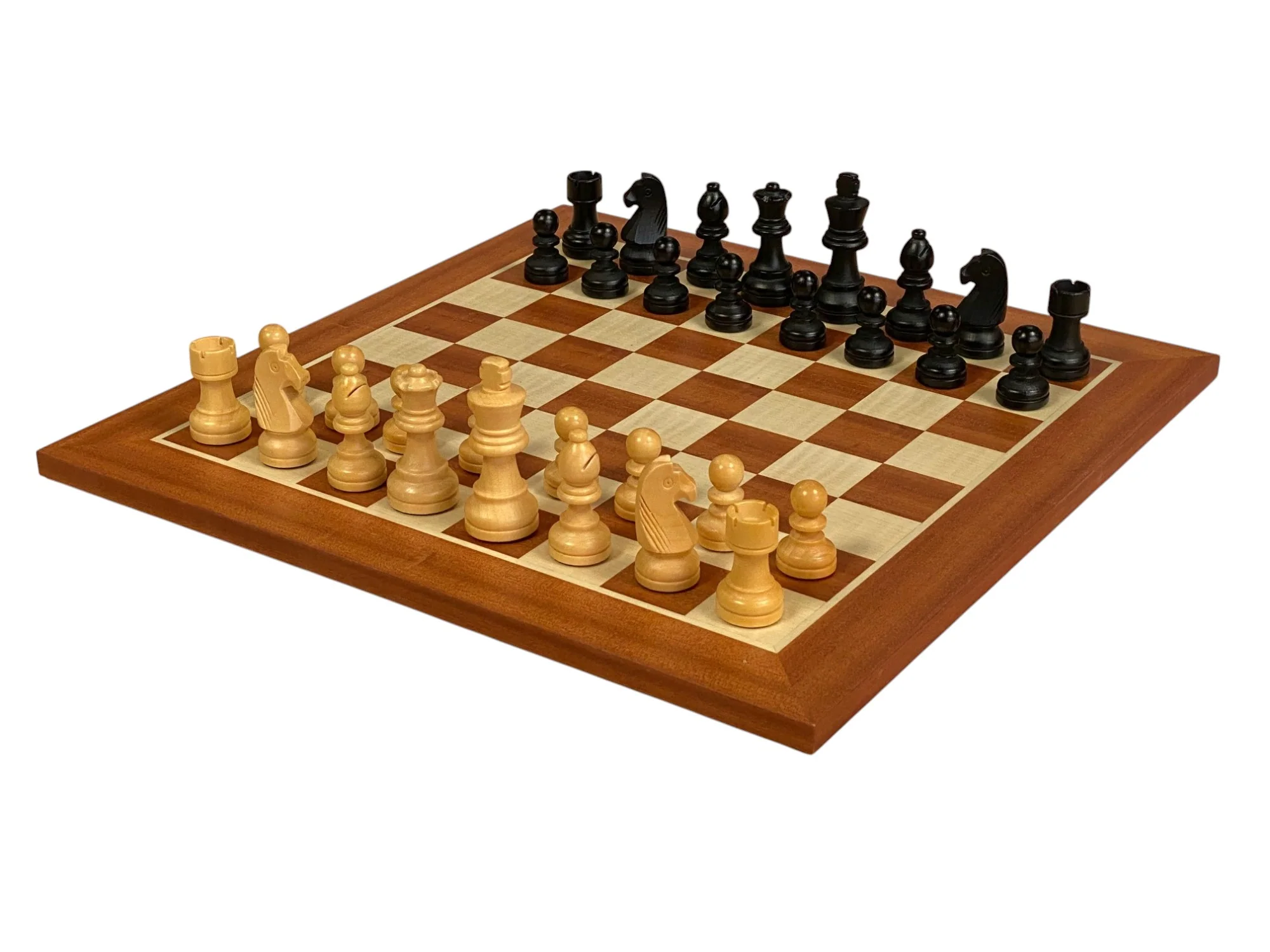 15.75" Grandmaster Black Mahogany Chess Set - Image 2