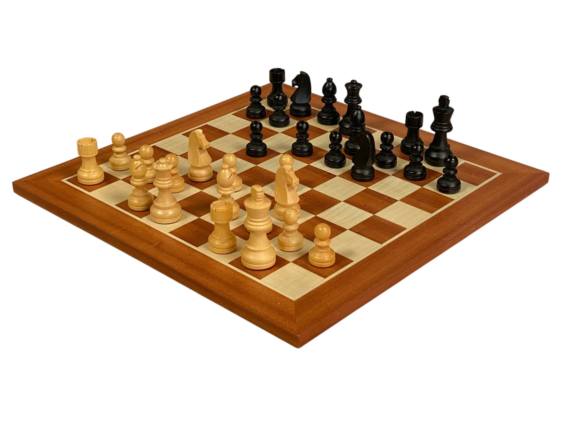 15.75" Grandmaster Black Mahogany Chess Set - Image 6