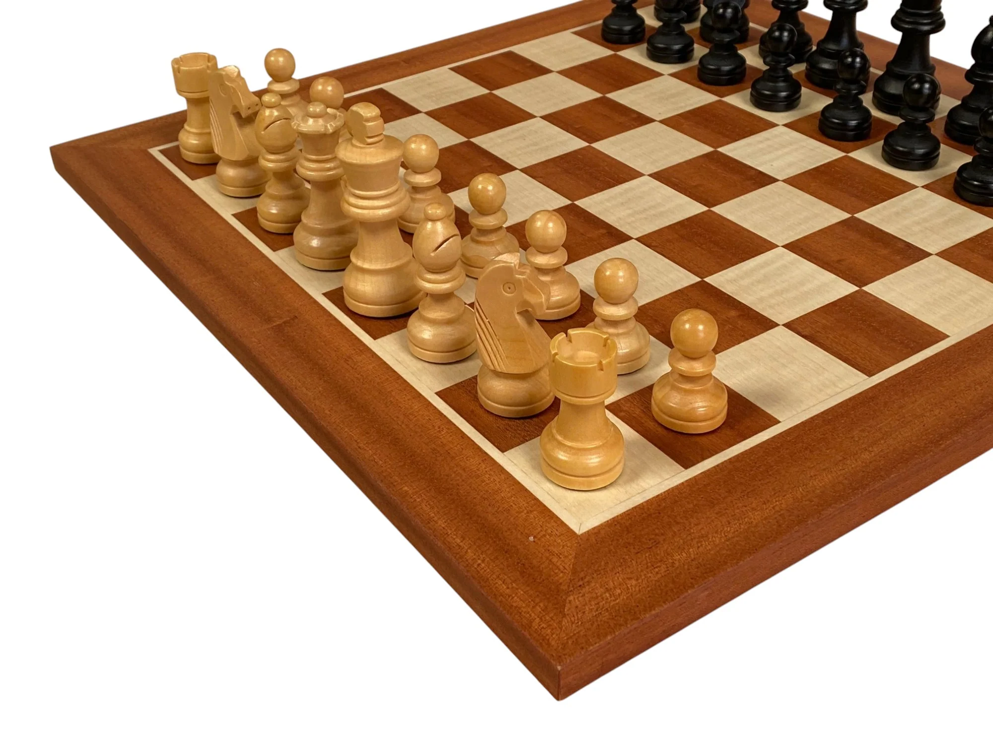 15.75" Grandmaster Black Mahogany Chess Set - Image 8