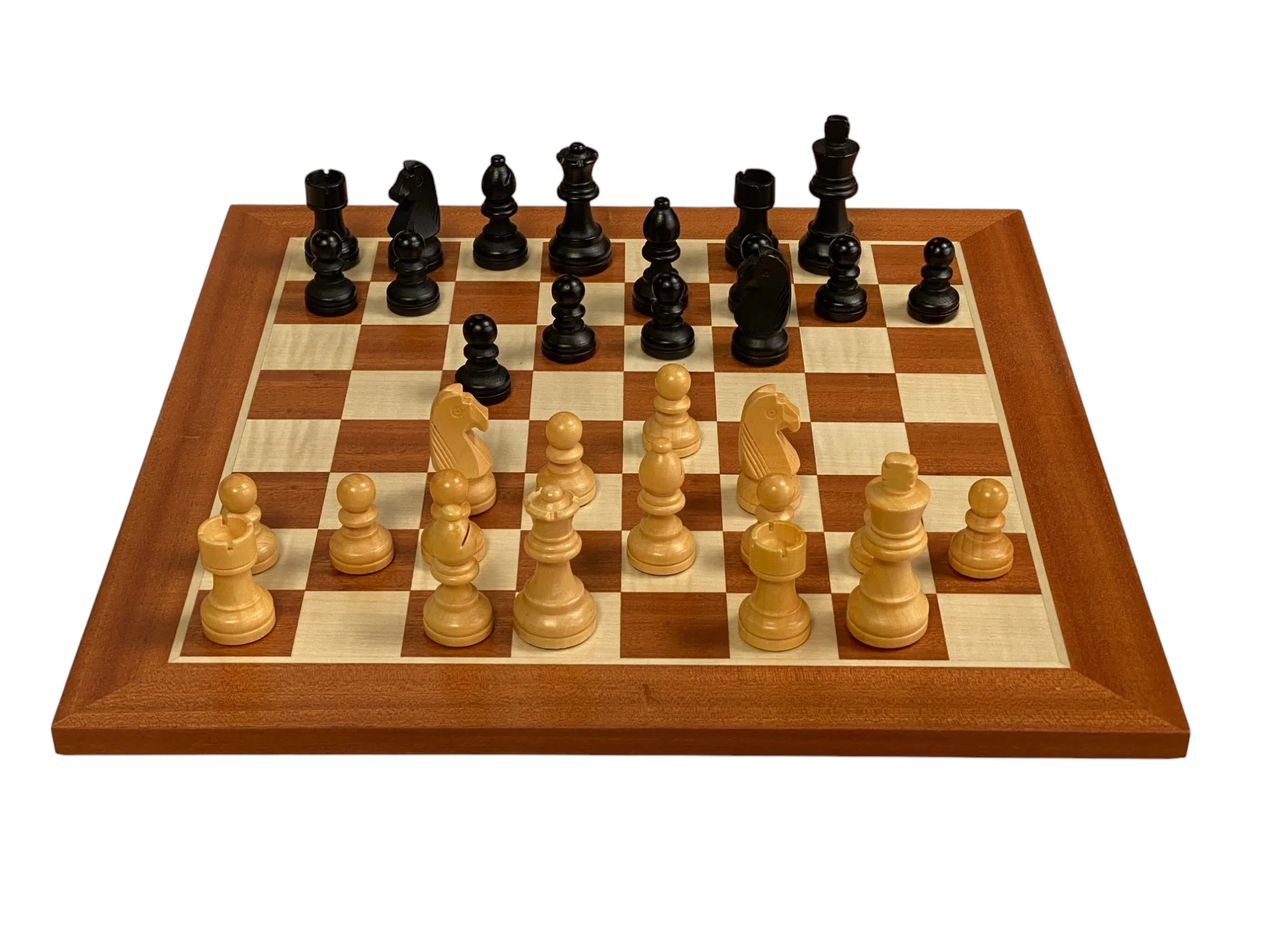 15.75" Grandmaster Black Mahogany Chess Set - Image 9