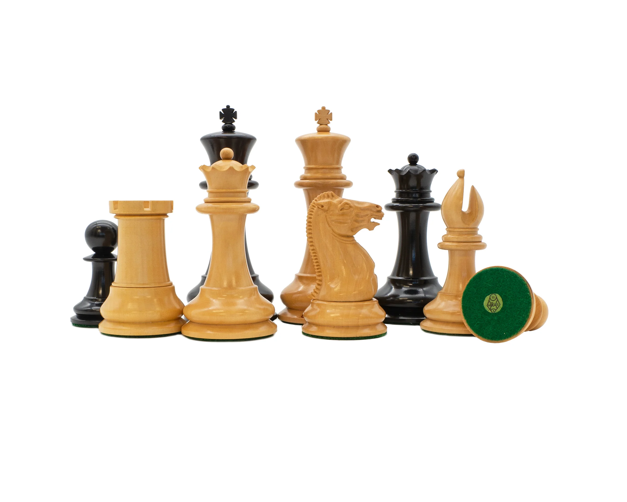 1849 Original Staunton Design Reproduction Chess Pieces & Mahogany Box - Image 10