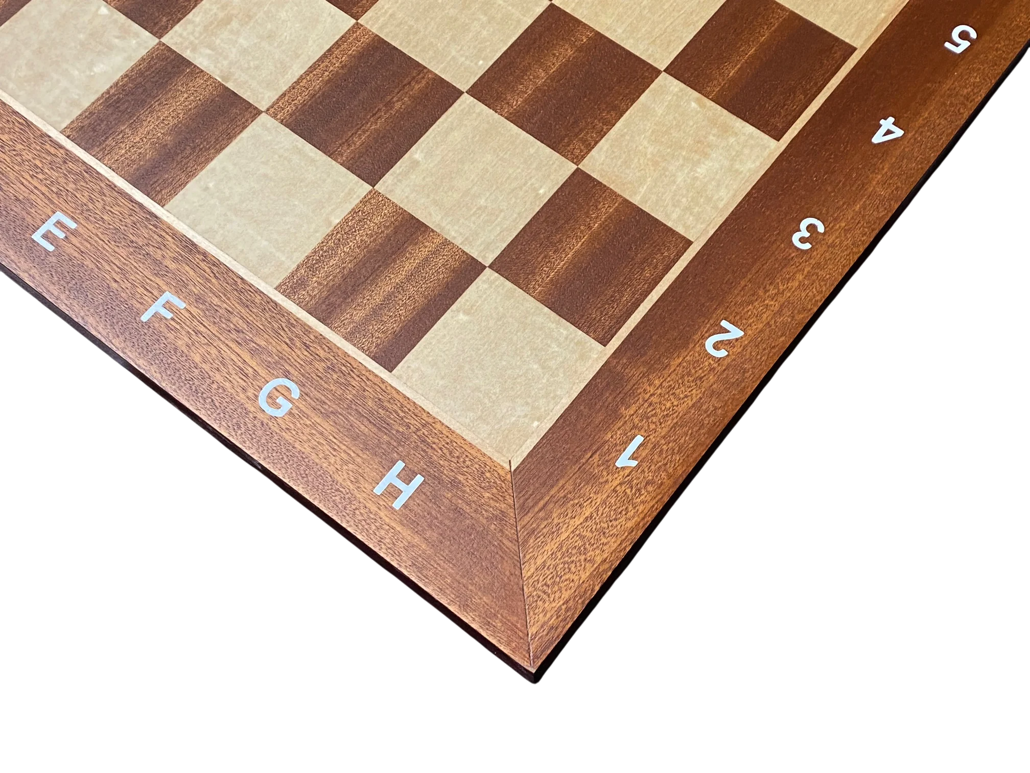 20 Inch Economy Mahogany Algebraic Chess Board - Image 3