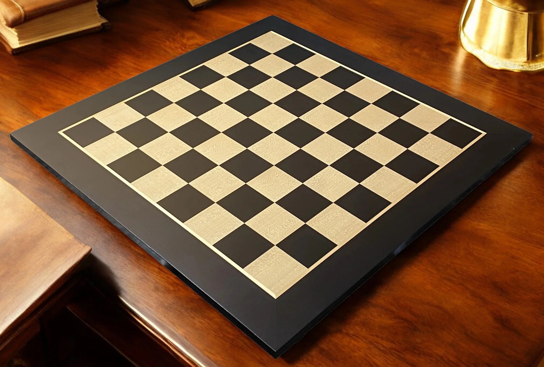21" Standard Anegre and Maple Chess Board - Image 3