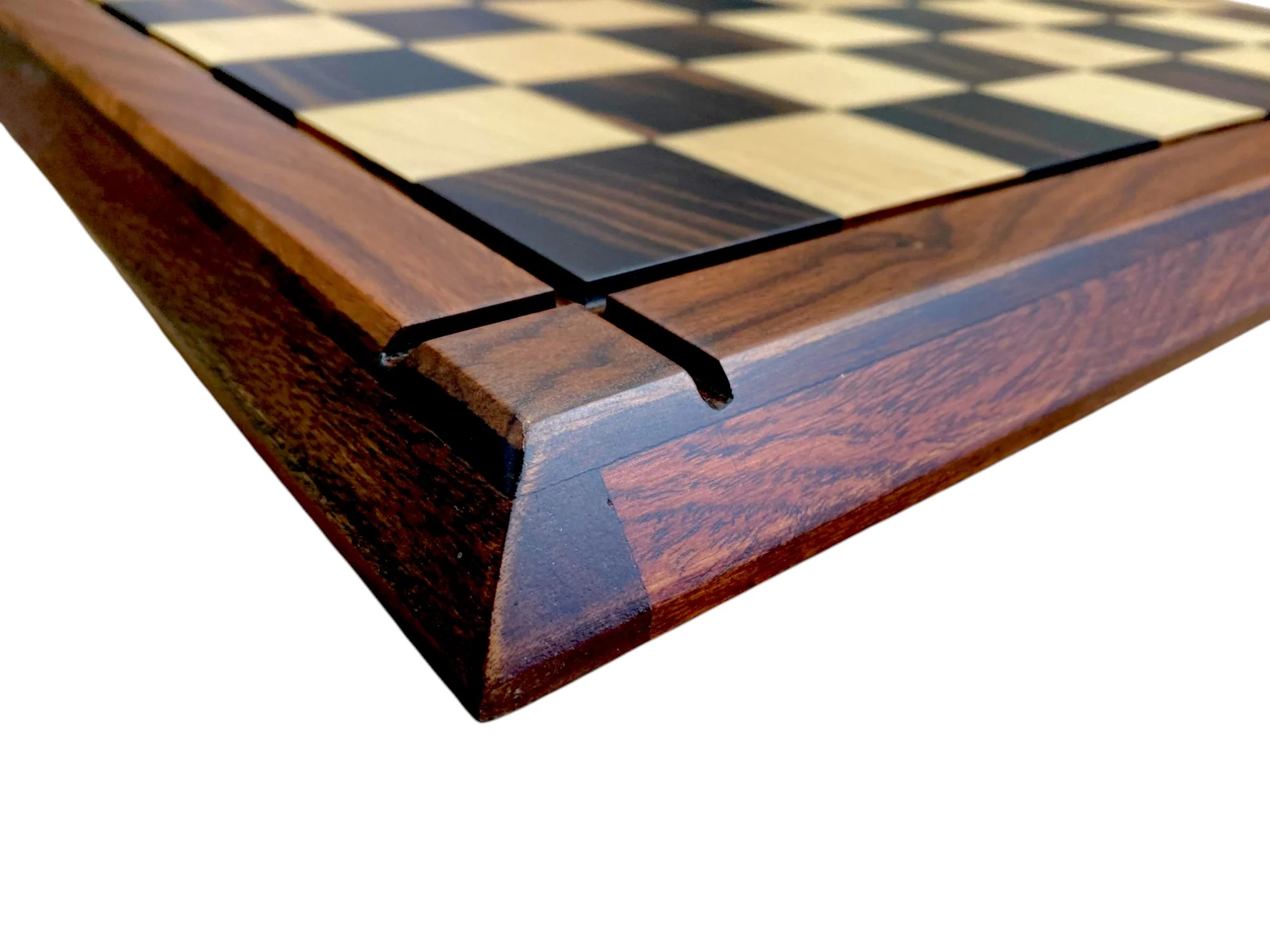 21 Inch Luxury Ebony Golden Rosewood Boxwood Chess Board - Image 4