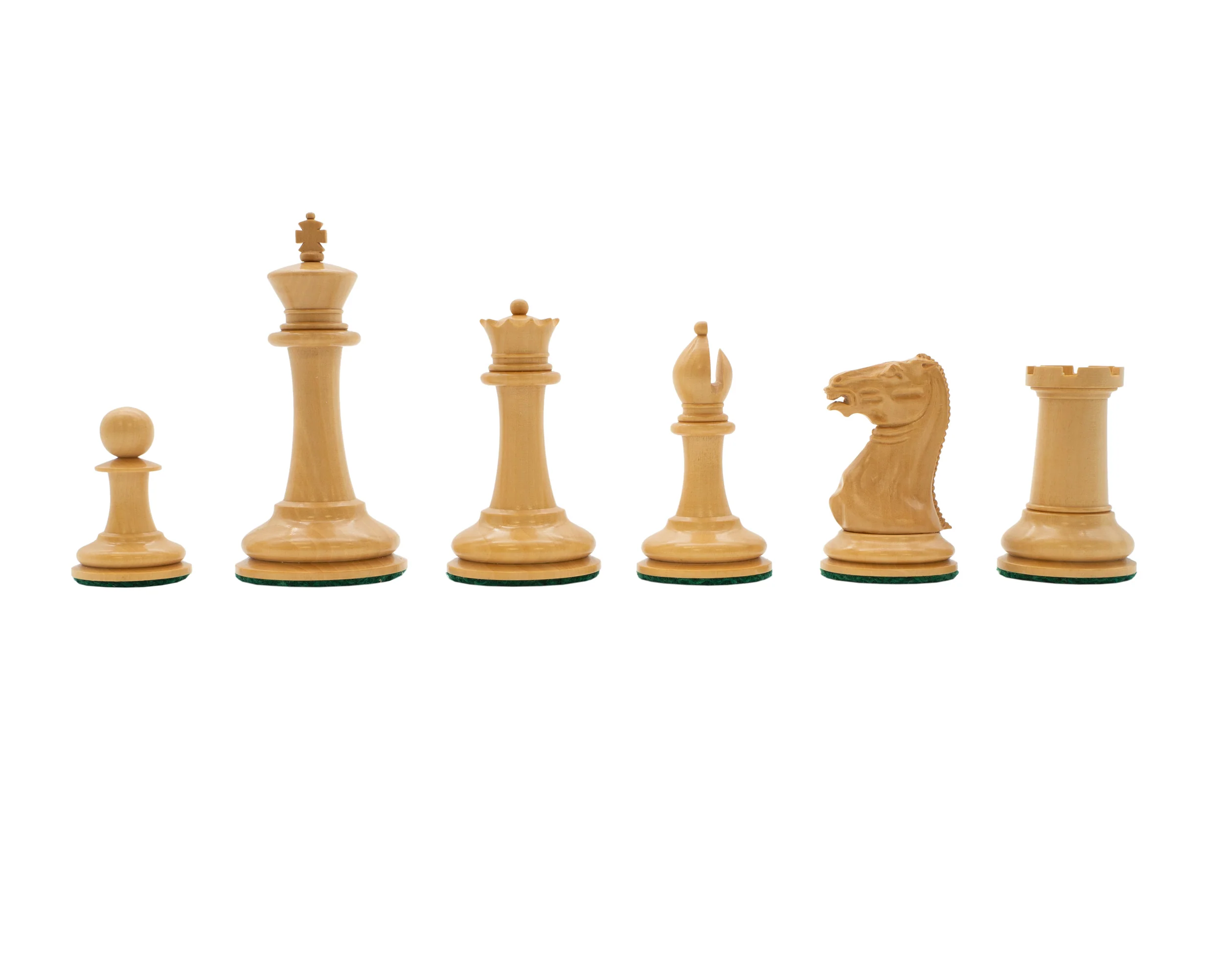 3.5" 1849 Cooke Chessmen and Mahogany Box - Image 4