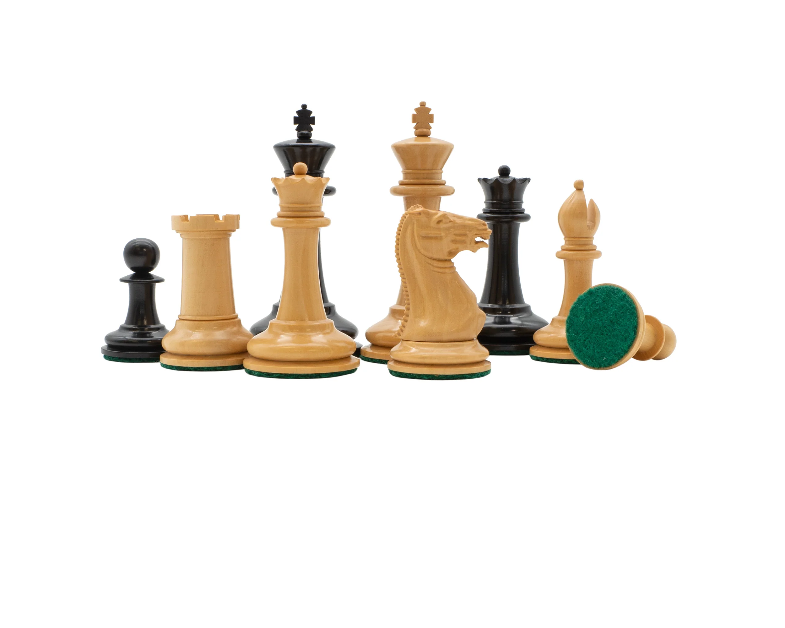 3.5" 1849 Cooke Chessmen and Mahogany Box - Image 7