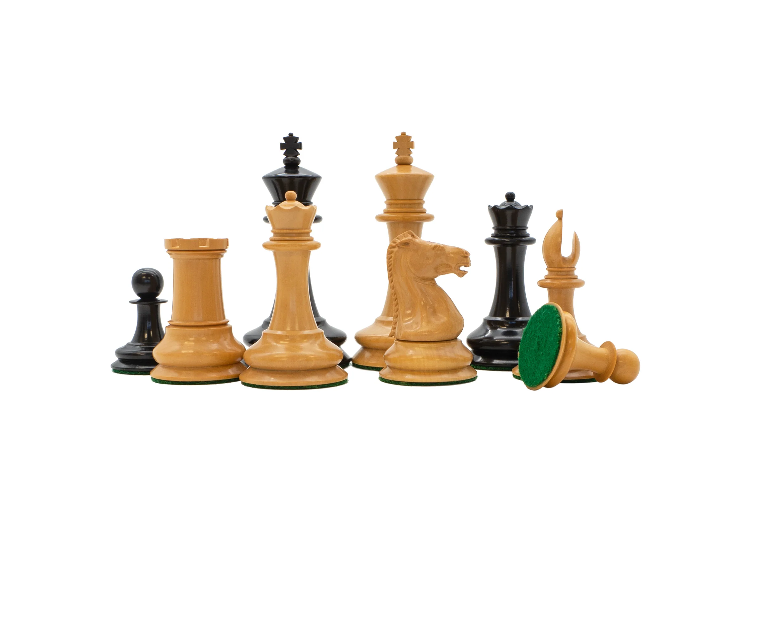 3.5" Leuchars 2 - Chess Pieces & Mahogany Hinged Box - Image 4