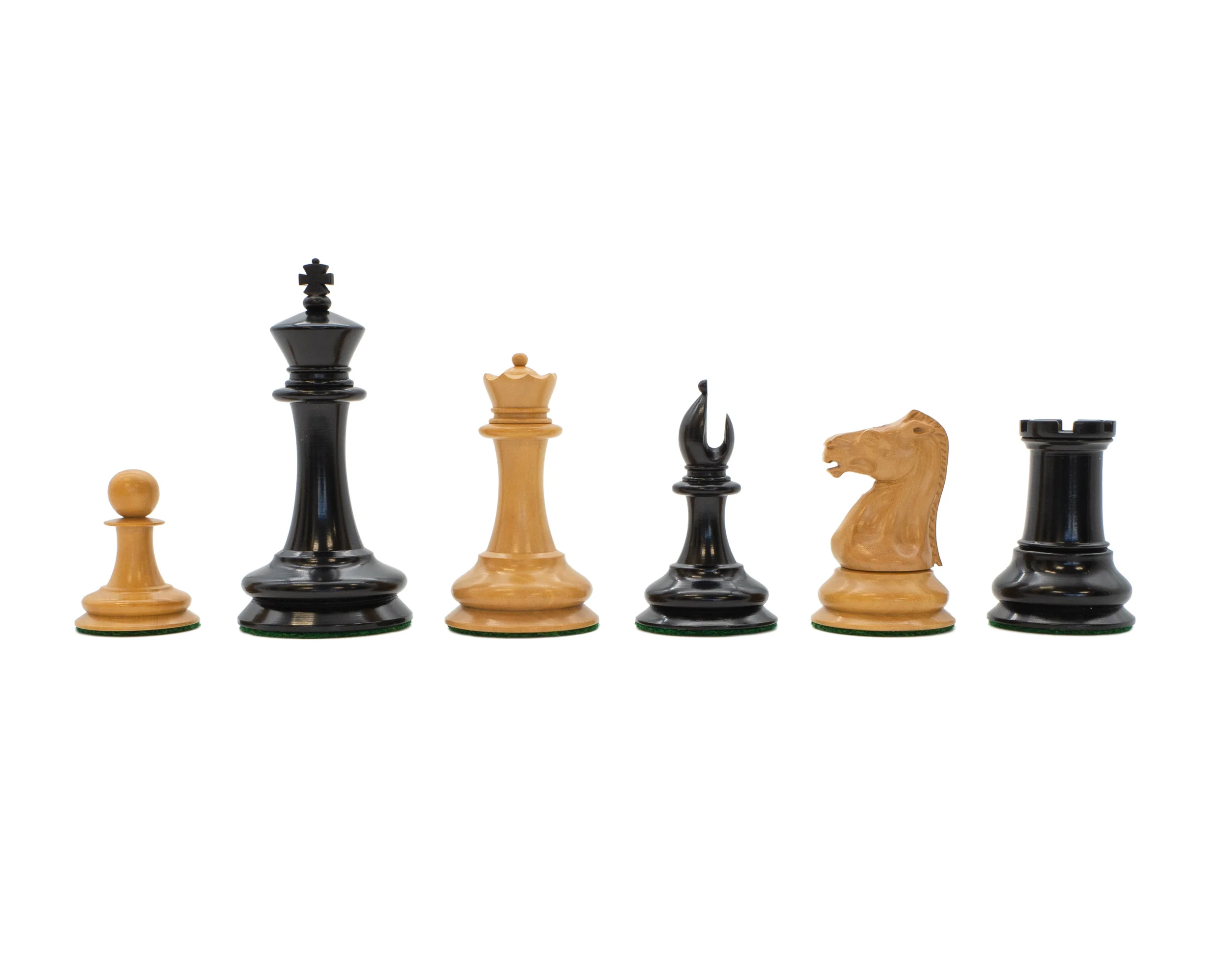 3.5" Leuchars 2 - Chess Pieces & Mahogany Hinged Box - Image 5