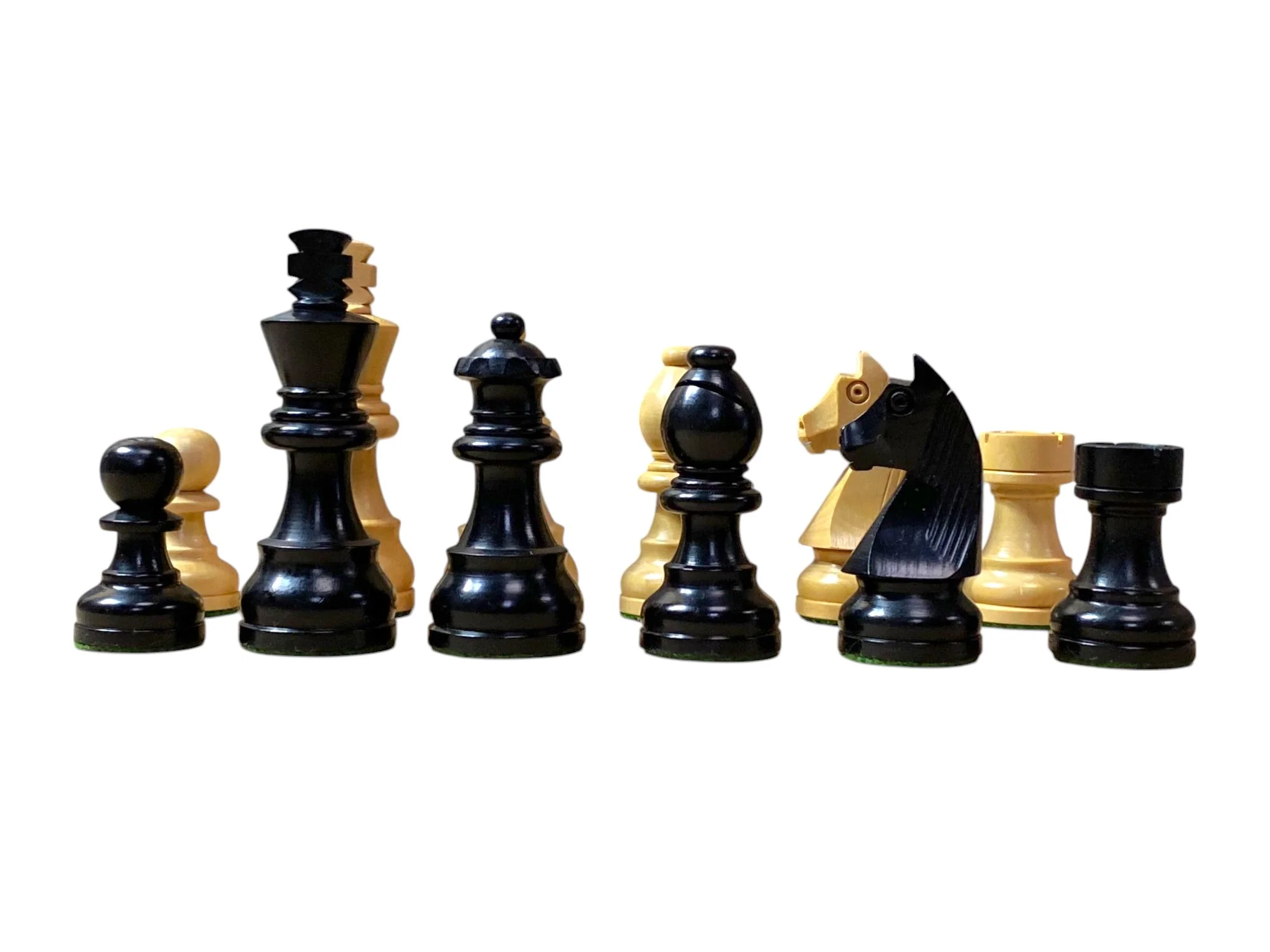 3 Inch Club Classic Ebonised Chess Pieces - Image 5