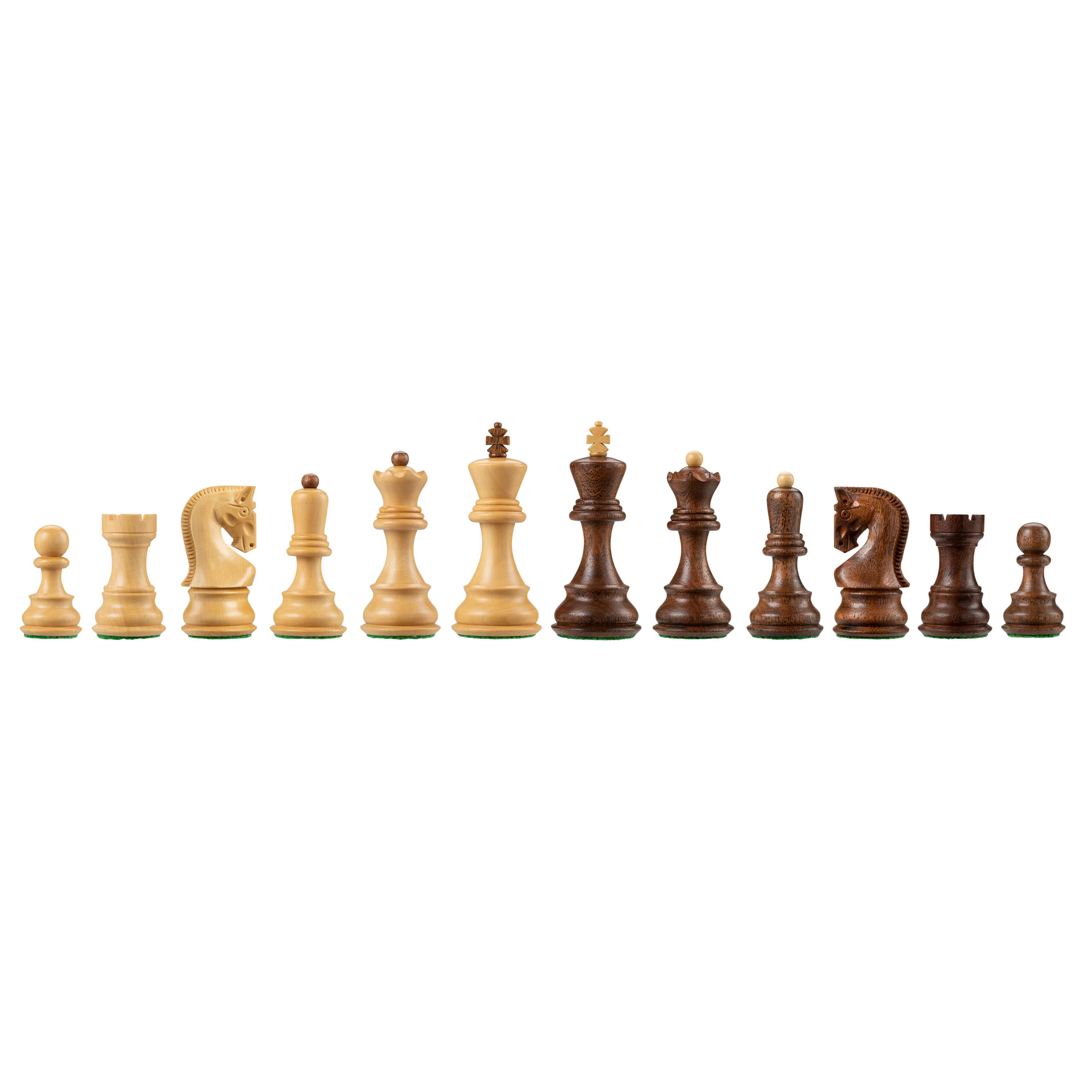 3 Inch Zagreb Acacia Chess Pieces - Image 3