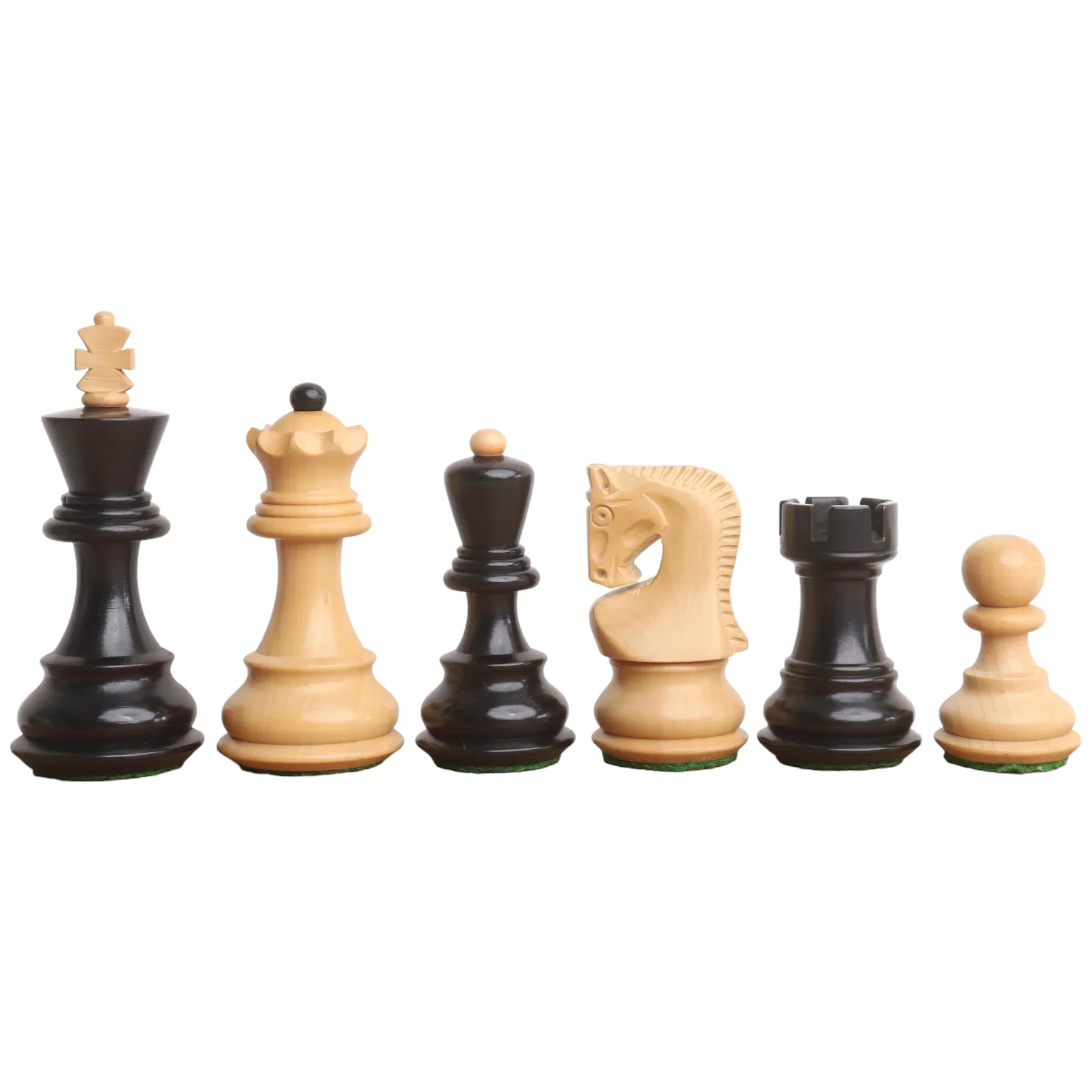 3 Inch Zagreb Ebonised Chess Pieces - Image 3