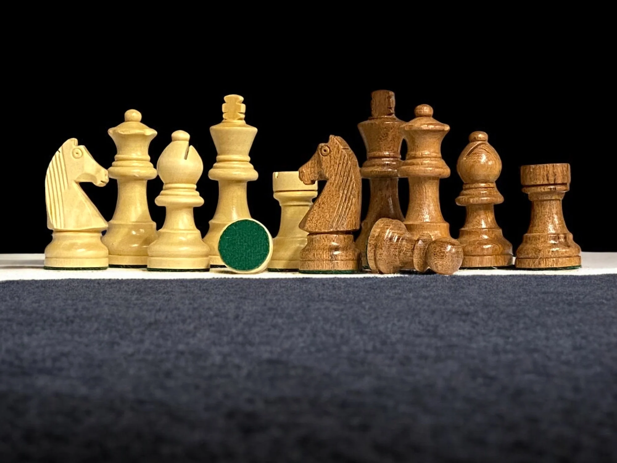 3" Staunton Classic Acacia Chess Pieces - Image 7