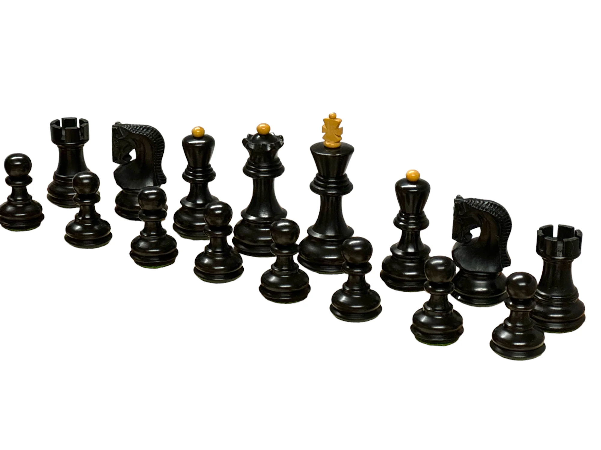 3" Zagreb Russian Ebonised Pieces 15.75" Mahogany Board & Vinyl Box - Image 7