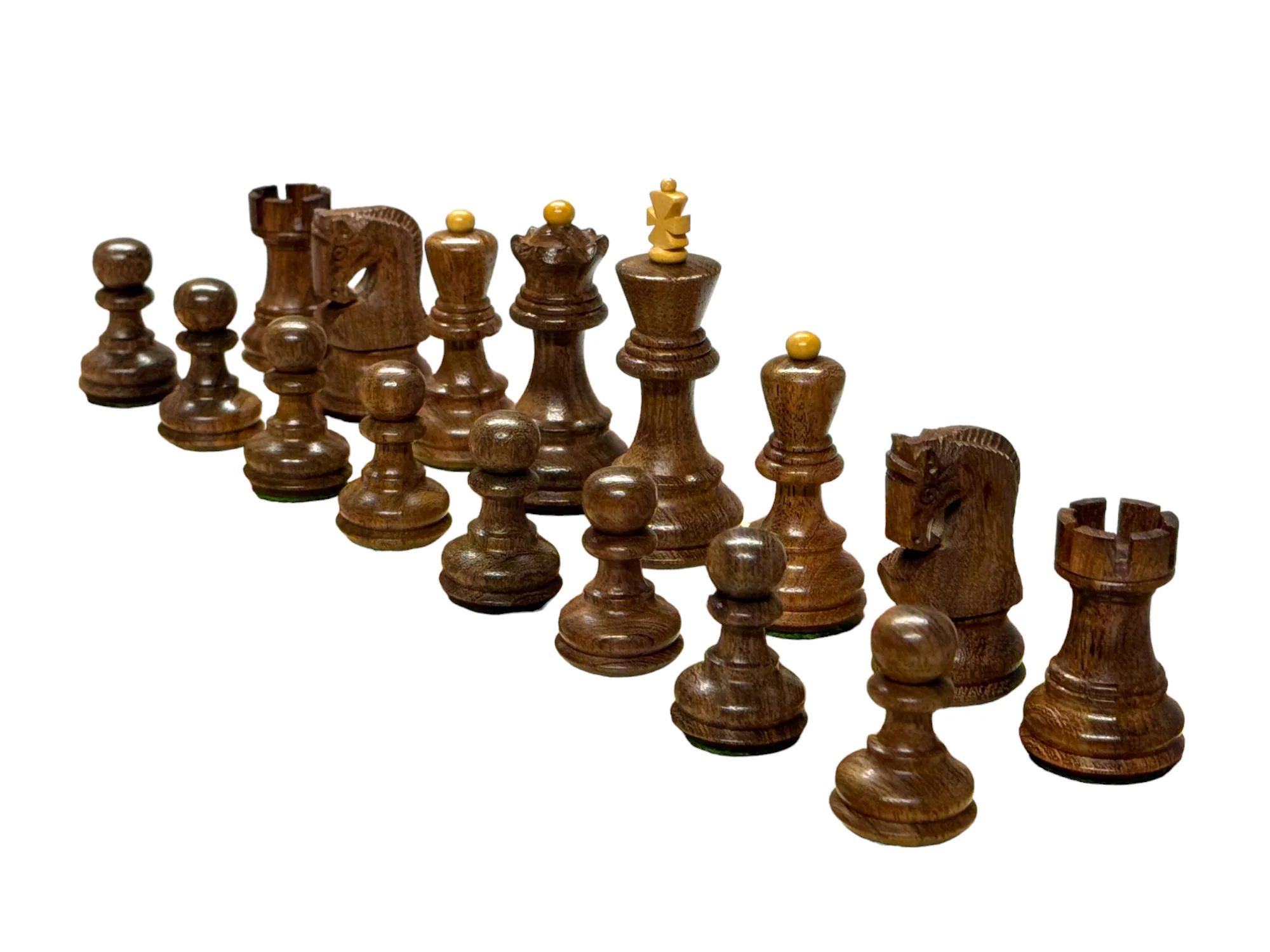 3"Zagreb Russian Acacia Chess Pieces 15.75" Mahogany Board and Box - Image 9