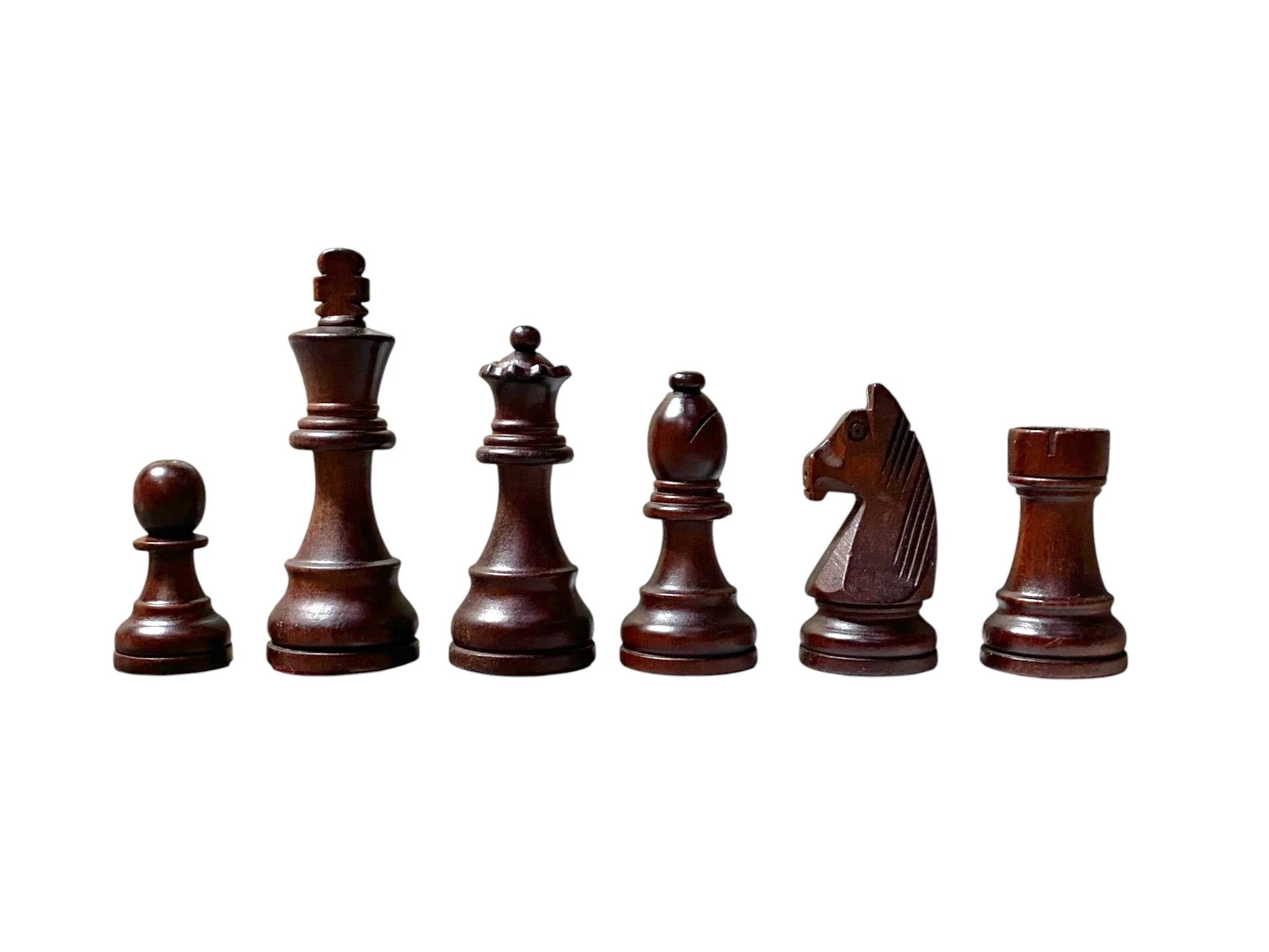 3.9 Inch - Grandmaster Chess Pieces – Brown and Natural Wood - Image 6