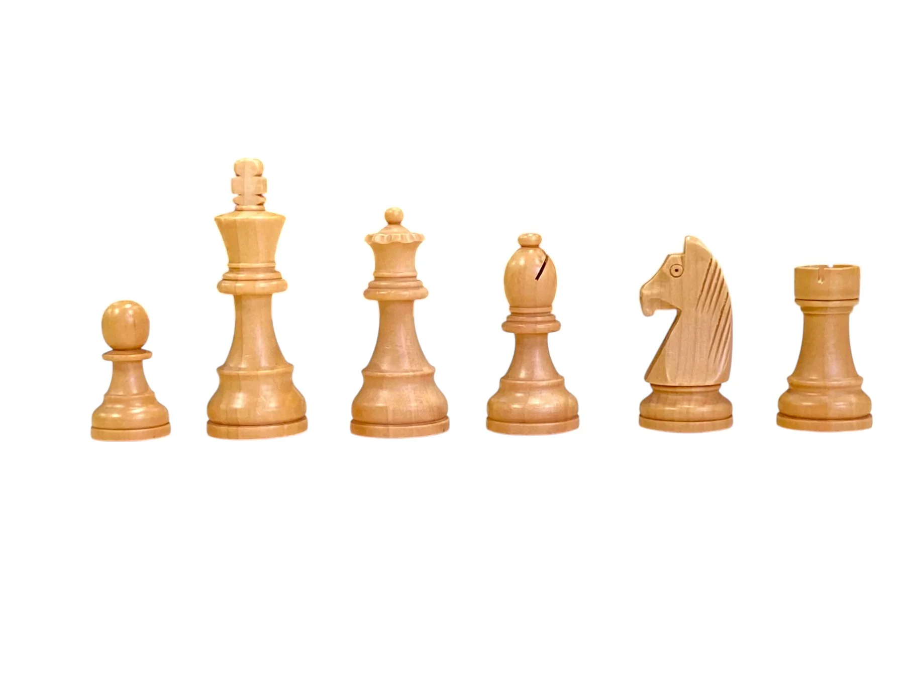 3.9 Inch - Grandmaster Chess Pieces – Brown and Natural Wood - Image 7