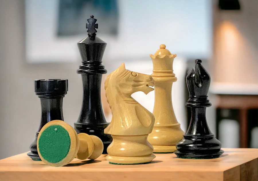3.25" Black Queens Gambit Supreme Chess Pieces - Image 7