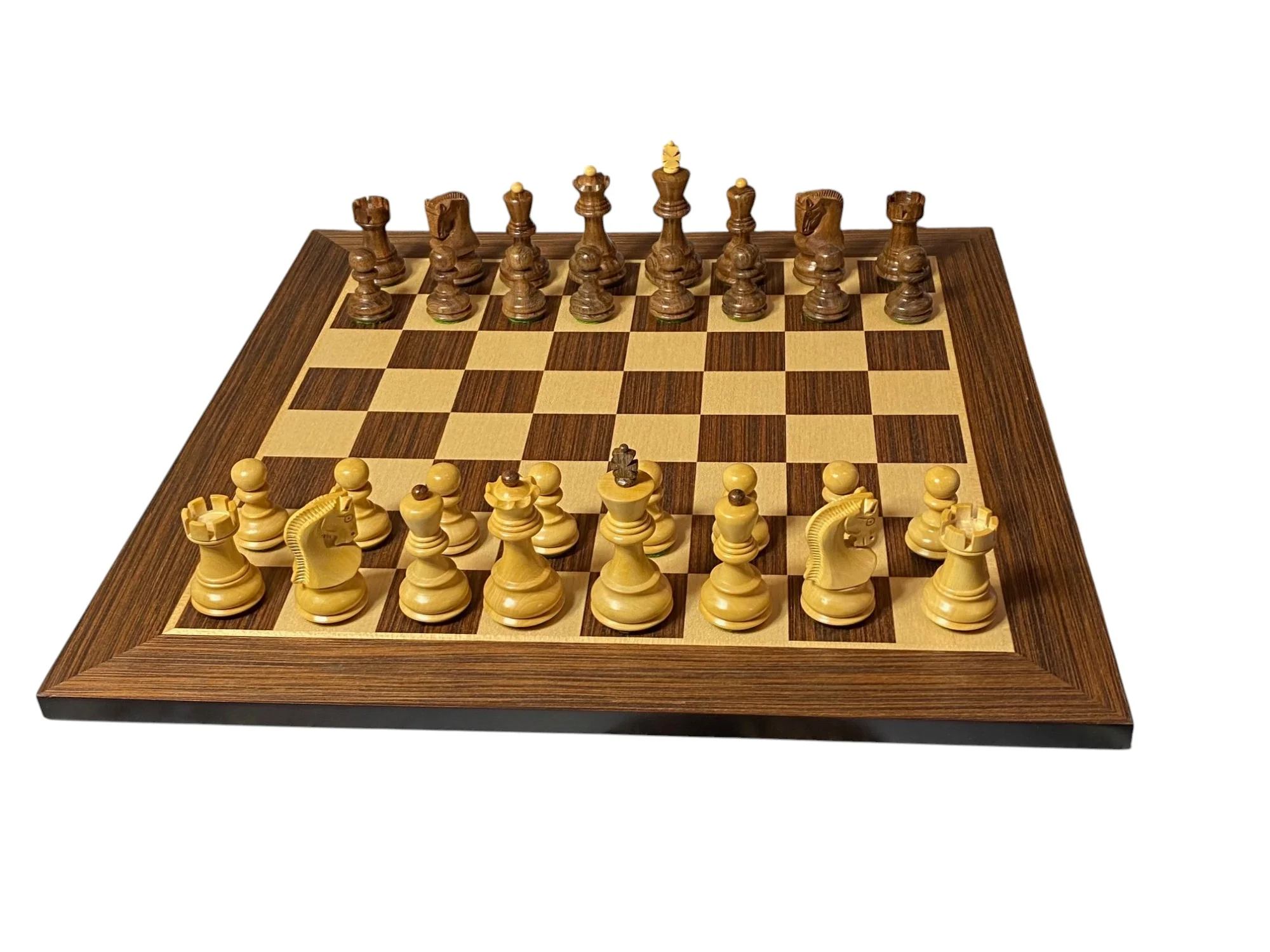 Russian Acacia Chess Pieces 15.75" Wenge Chessboard - Image 3