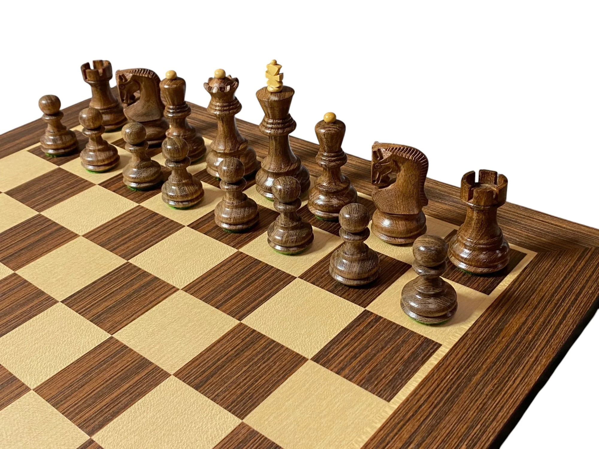 Russian Acacia Chess Pieces 15.75" Wenge Chessboard - Image 4