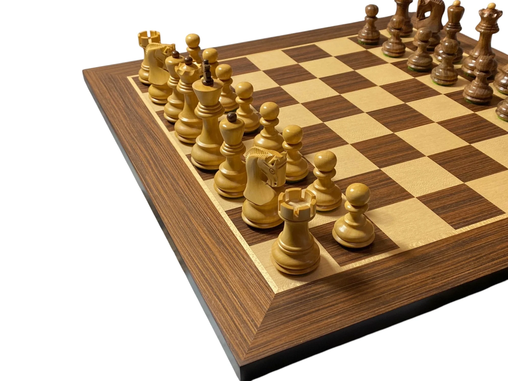 Russian Acacia Chess Pieces 15.75" Wenge Chessboard - Image 6
