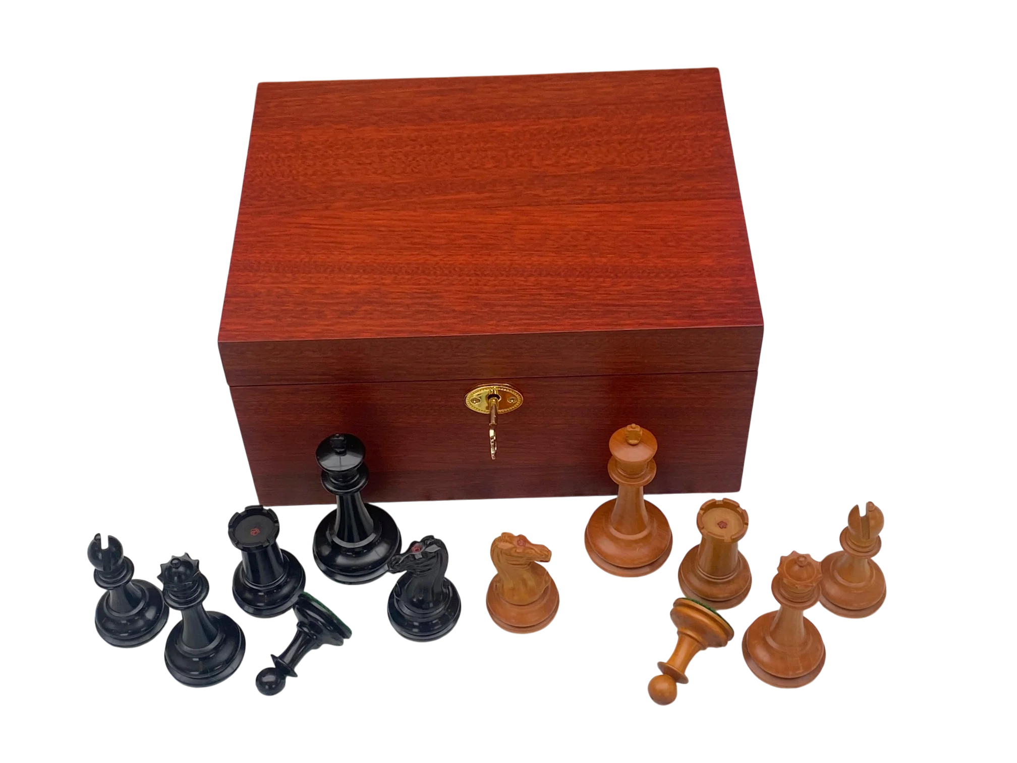 Antique Harrwitz Chessmen and Mahogany Deluxe Box - Image 8