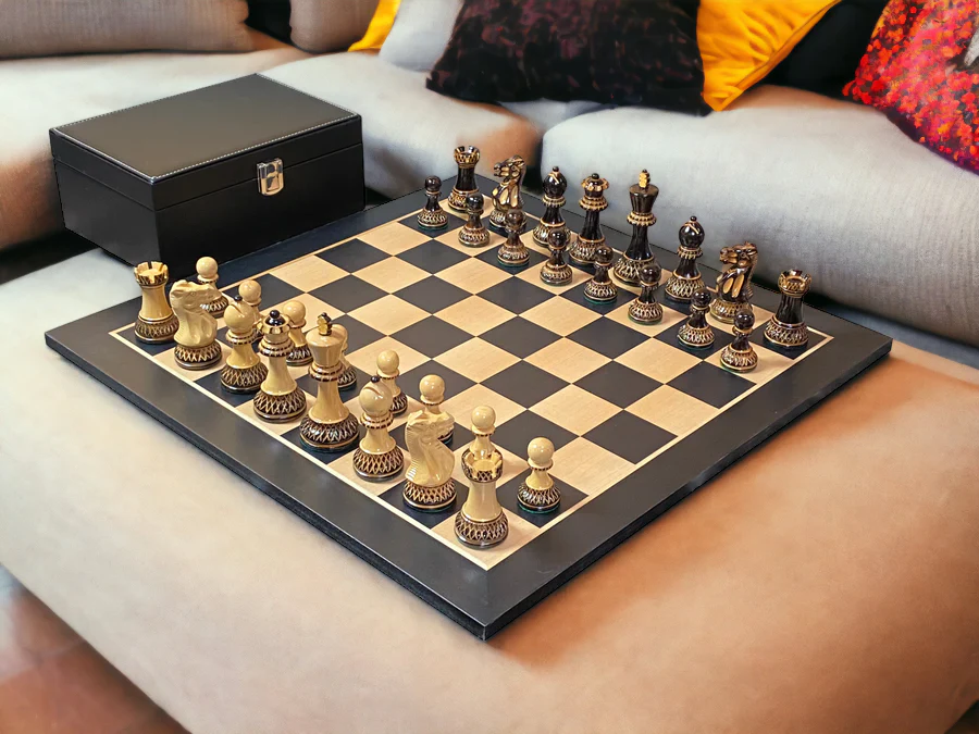 Artistic Parker Anegre Chess Set & Vinyl Box - Image 3