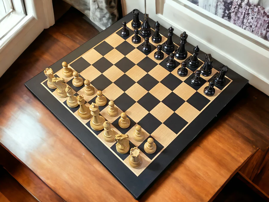 Black Winchester Anegre Chess Set Combination - Image 4