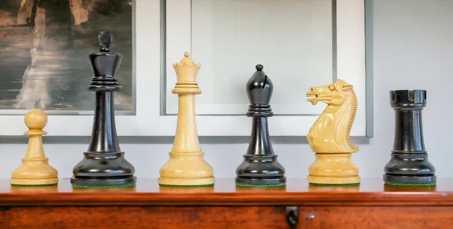 Black Winchester Anegre Chess Set Combination - Image 6
