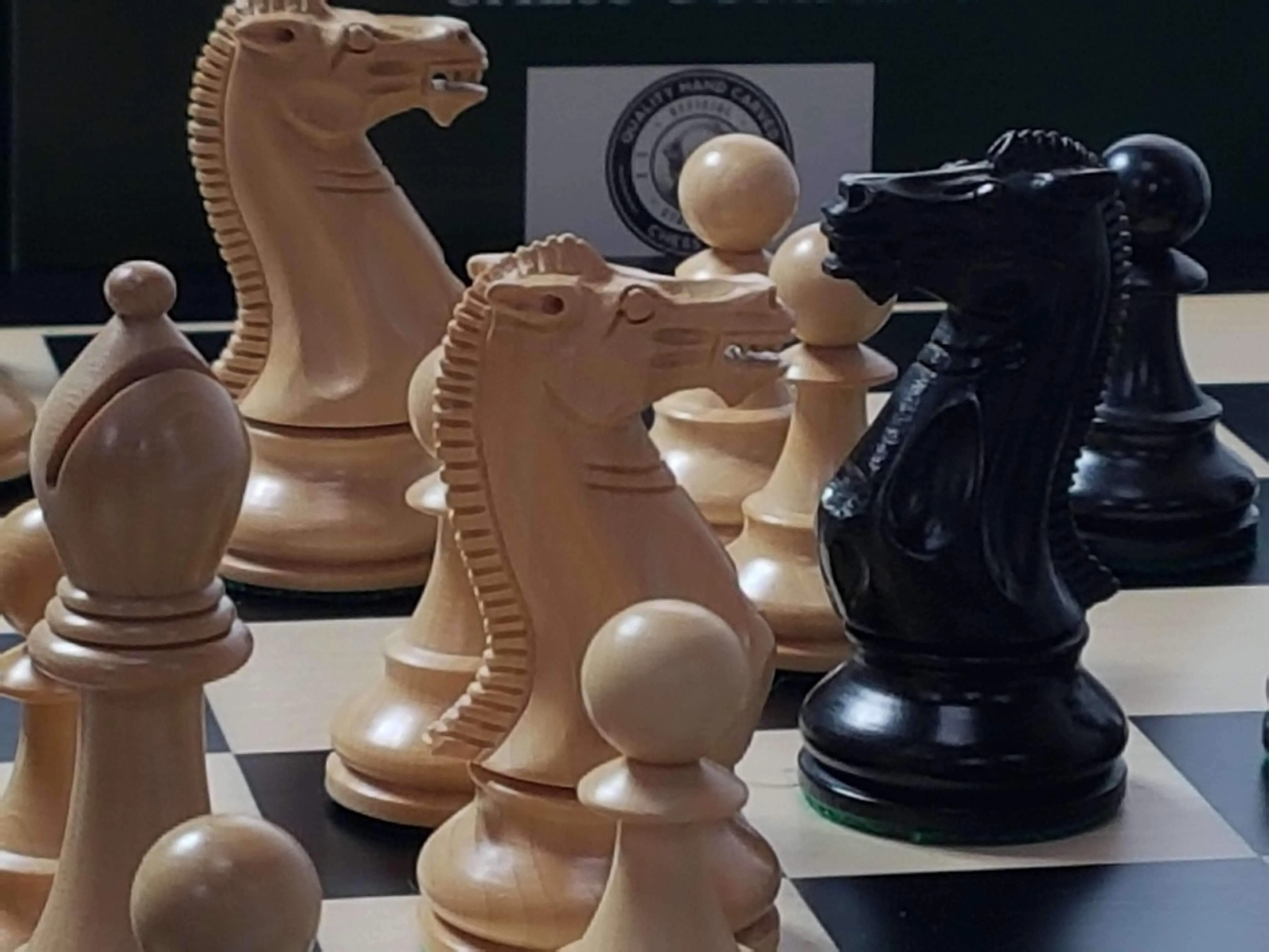 Black Winchester Anegre Chess Set Combination - Image 7