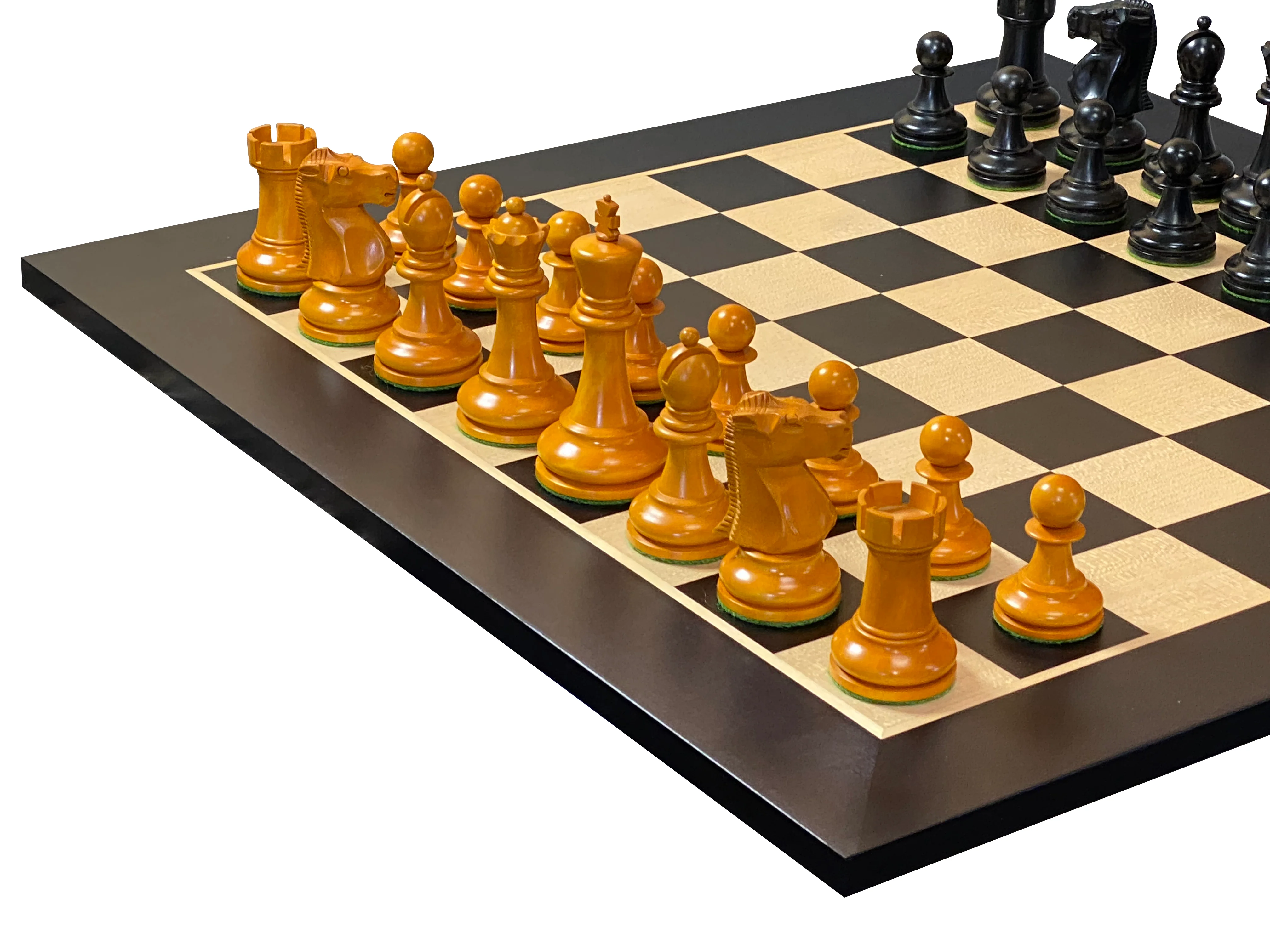 Fischer Antique Chess Pieces, Anegre Chessboard & Vinyl Box - Image 12