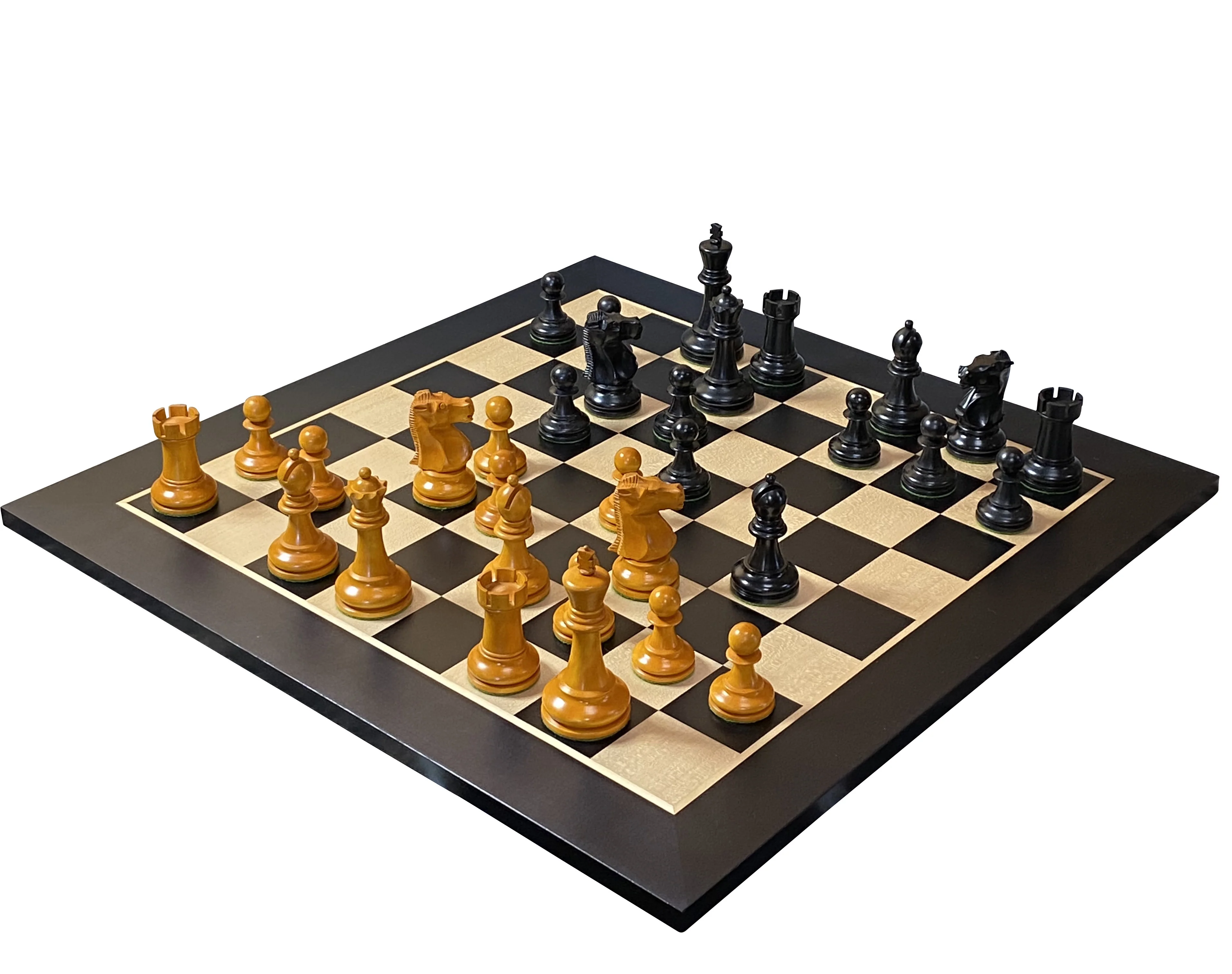 Fischer Antique Chess Pieces, Anegre Chessboard & Vinyl Box - Image 7