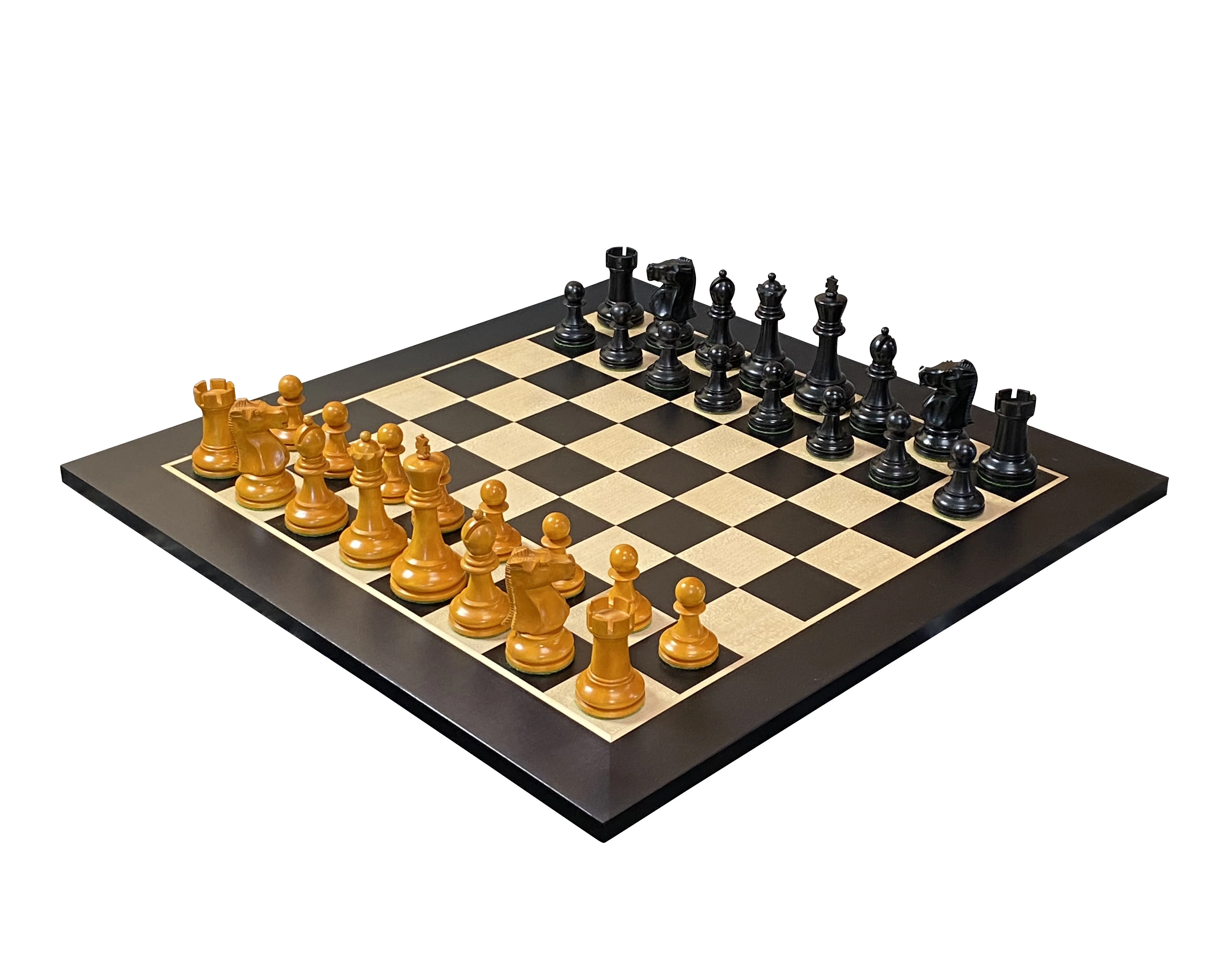 Fischer Antique Chess Pieces, Anegre Chessboard & Vinyl Box - Image 8