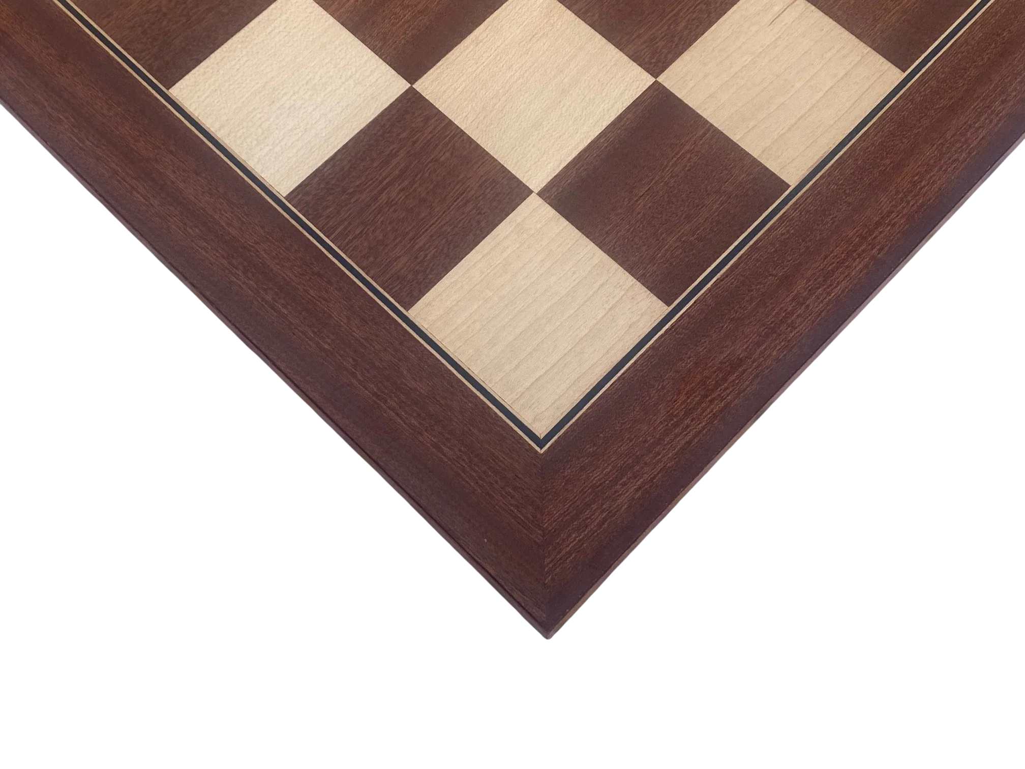 British Special Acacia Pieces - Mahogany Deluxe Chessboard and Box - Image 3