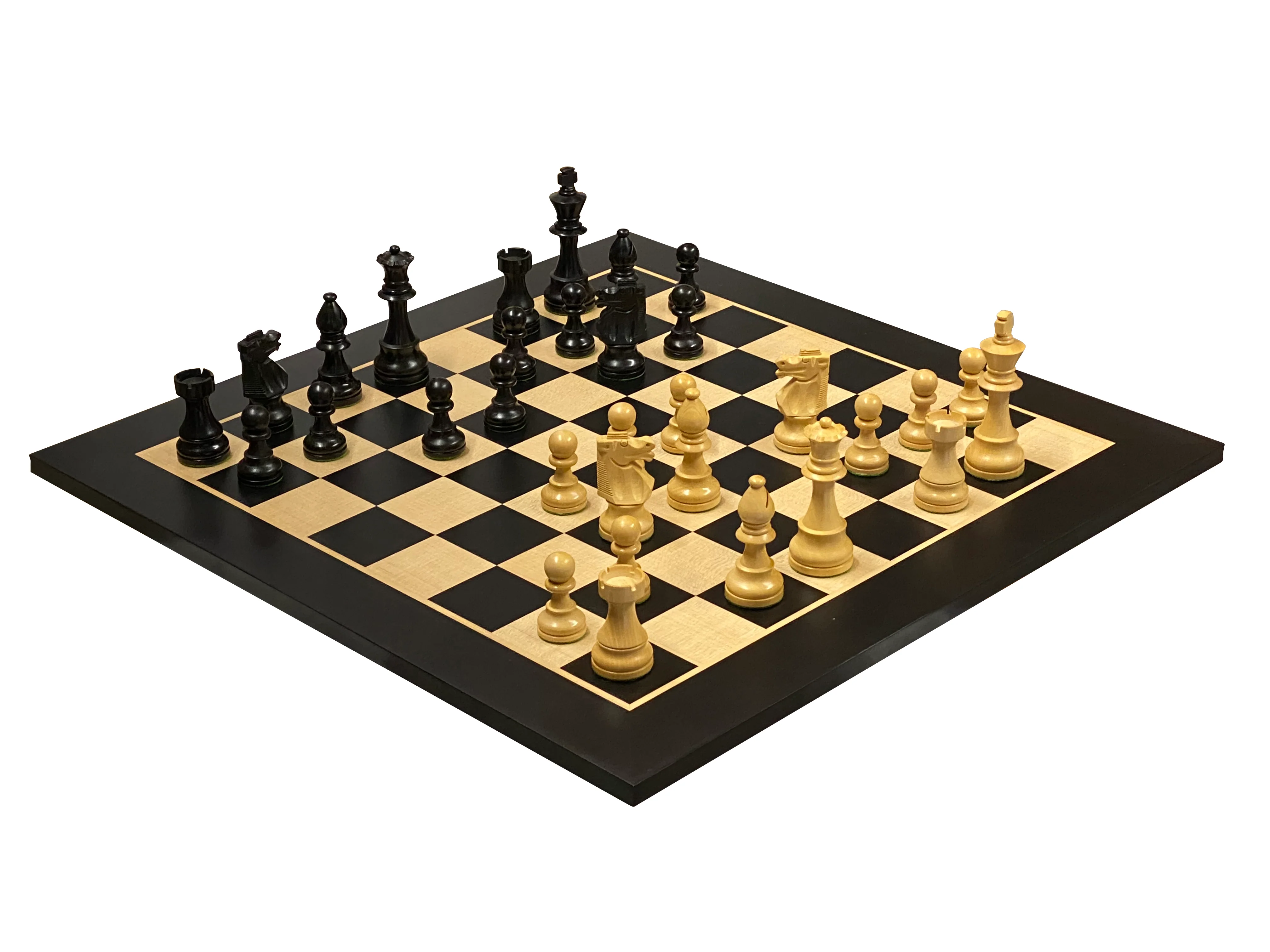 4" British Anegre Chess Set Combination - Image 5