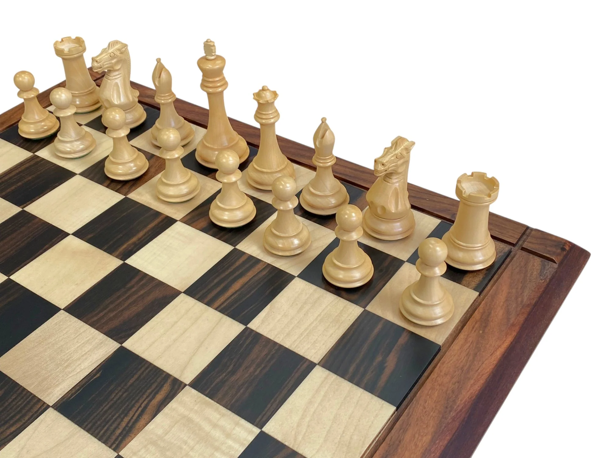 Championship Staunton Ebony Chess Set with 21-Inch Luxury Ebony Rosewood Board - Image 5