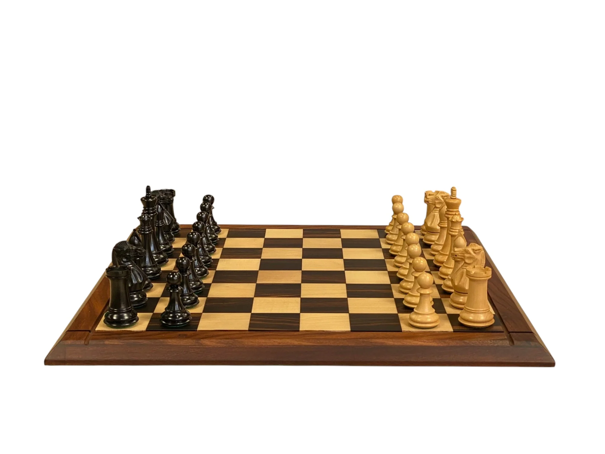Championship Staunton Ebony Chess Set with 21-Inch Luxury Ebony Rosewood Board - Image 6