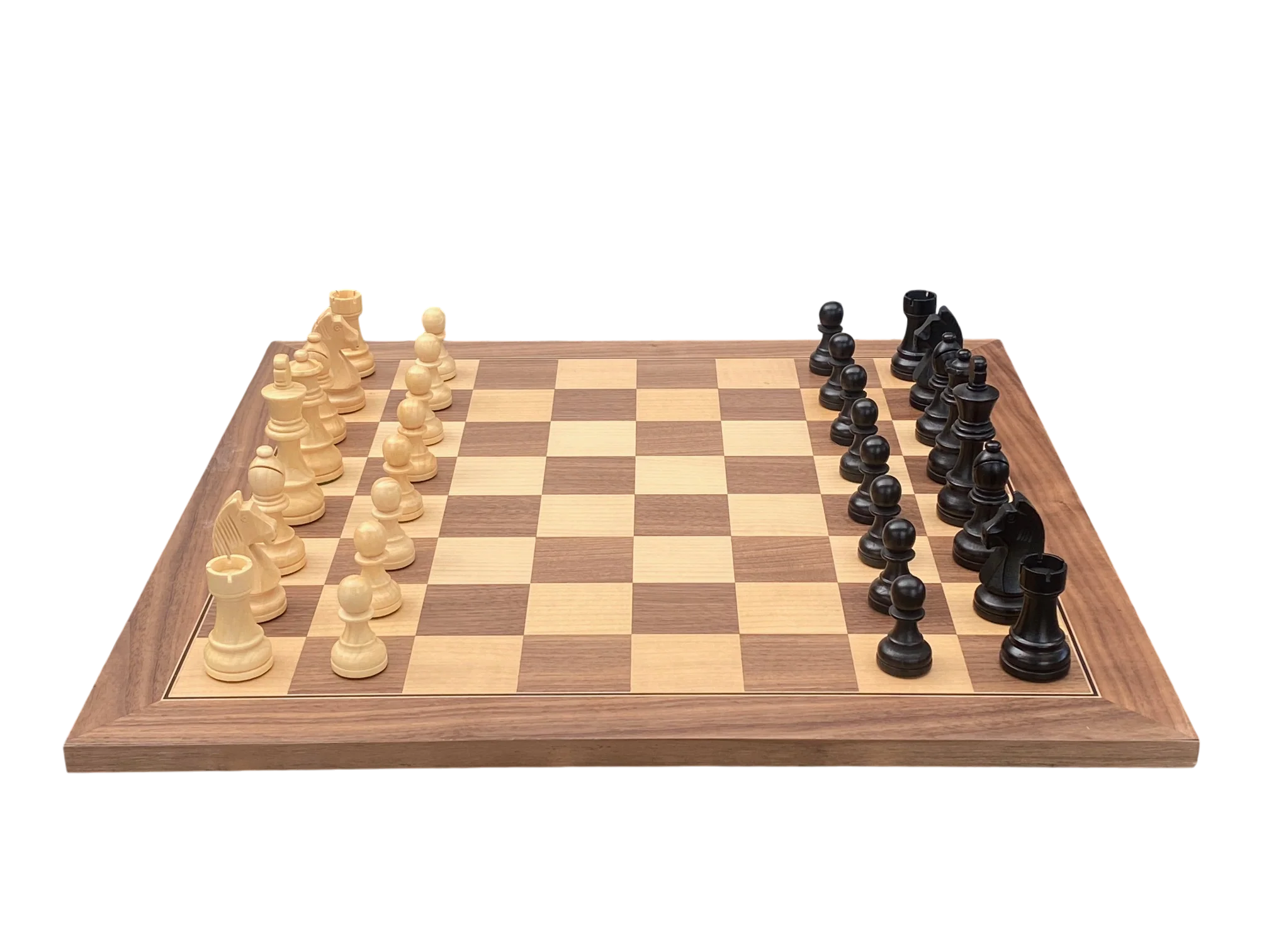 3.75" Grandmaster Black Walnut Deluxe Chess Set and Slide Lid Box - Image 3