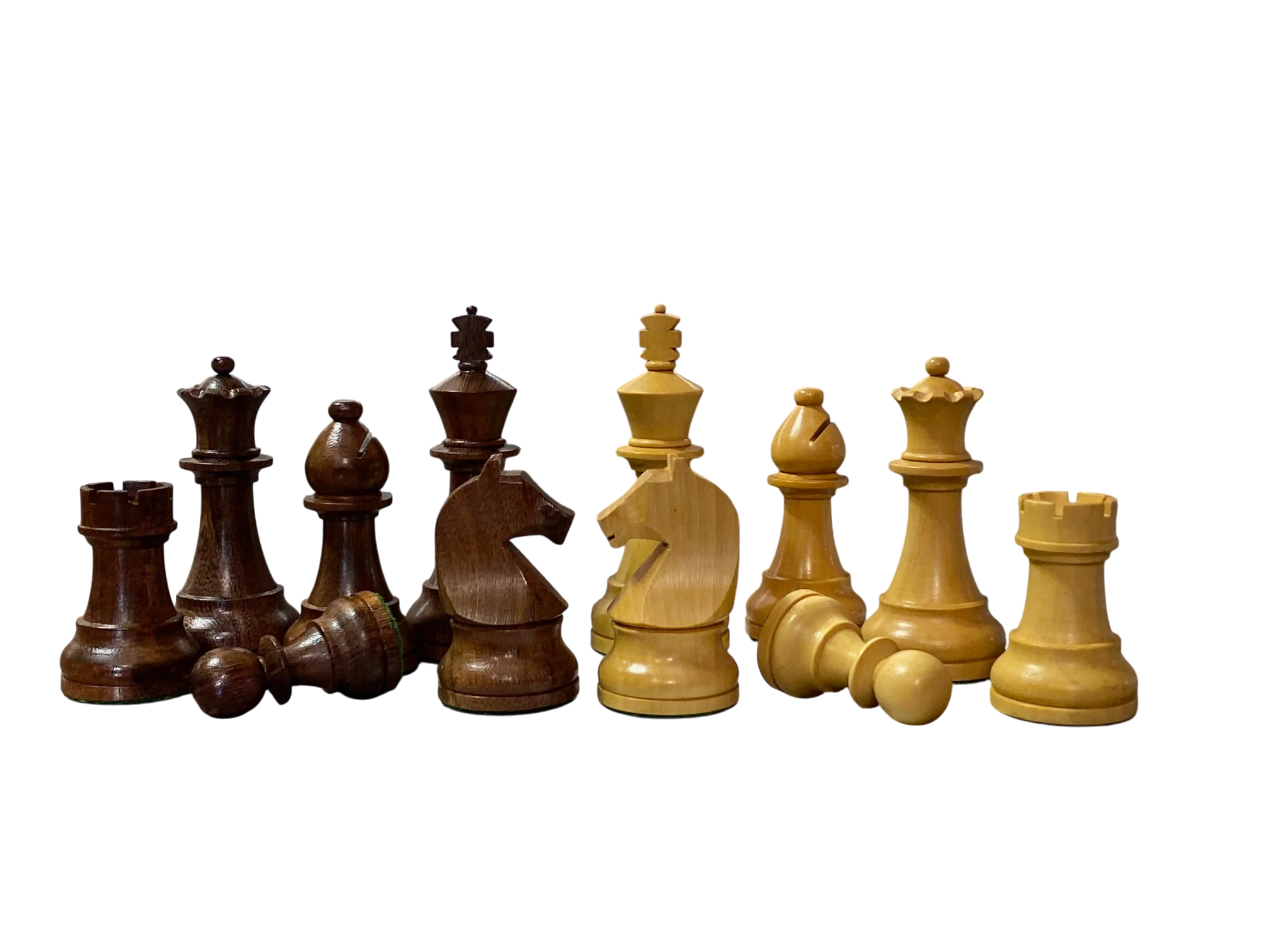 CMI- Club Player Acacia Mahogany Deluxe Combination Chess Set - Image 3