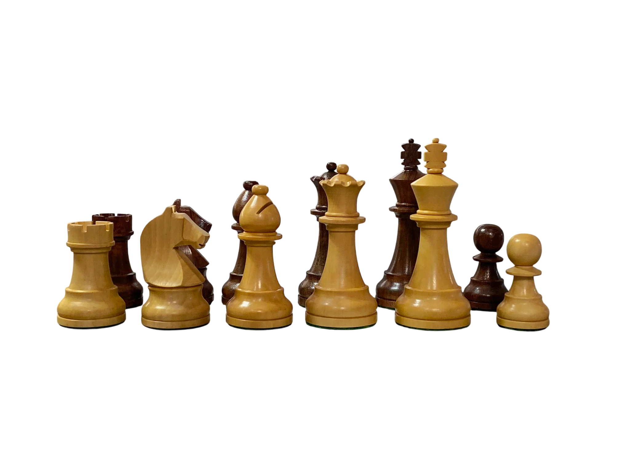CMI- Club Player Acacia Mahogany Deluxe Combination Chess Set - Image 4