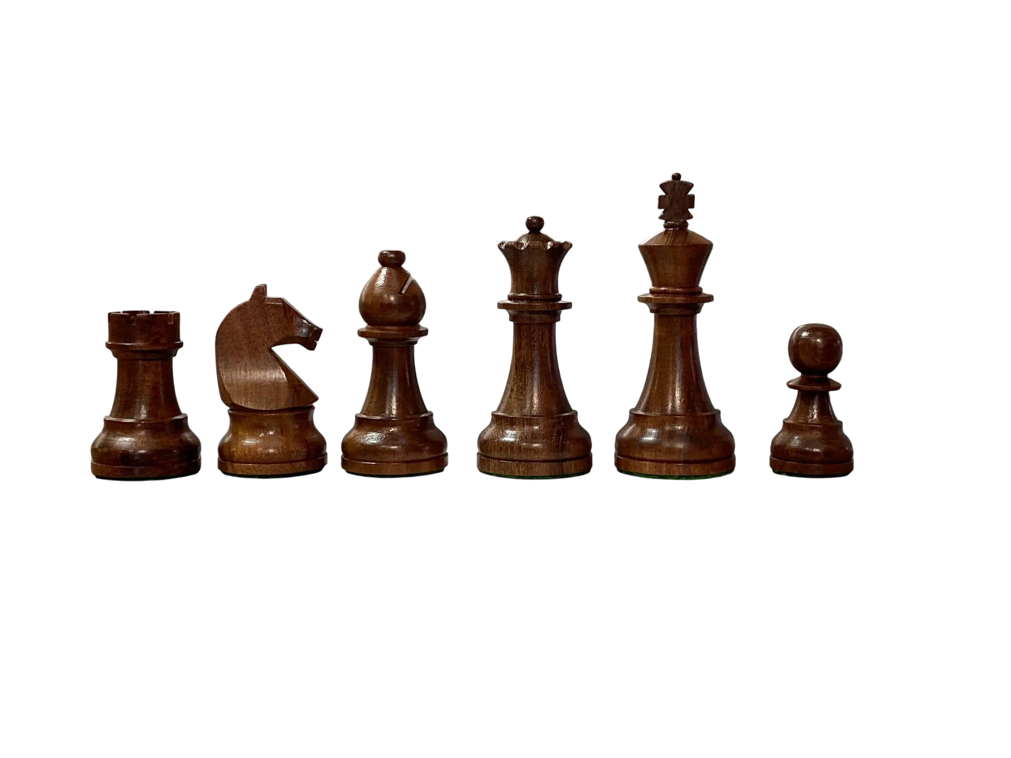 CMI- Club Player Acacia Mahogany Deluxe Combination Chess Set - Image 5