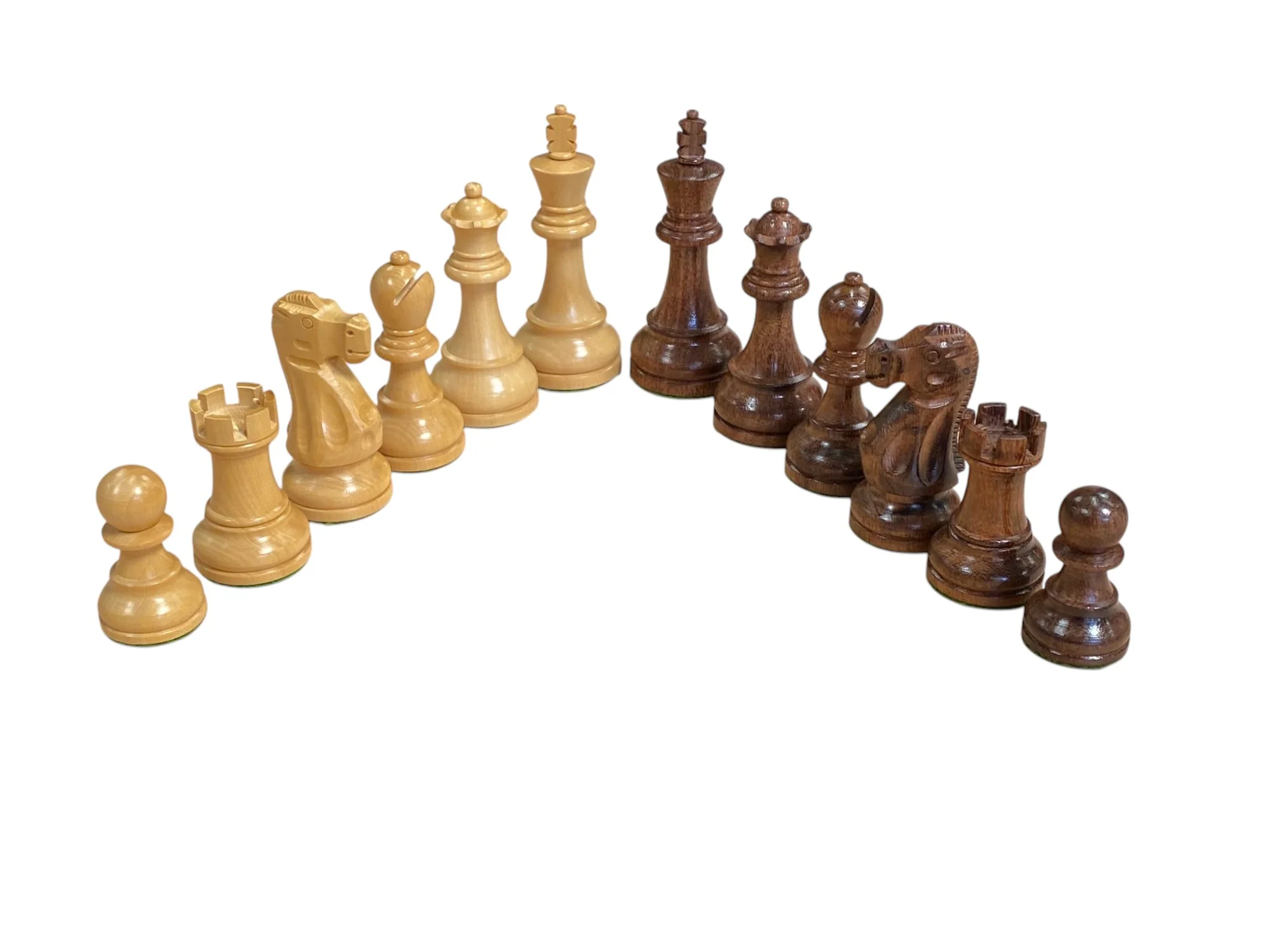Deluxe Staunton Acacia Chess Pieces - Image 4