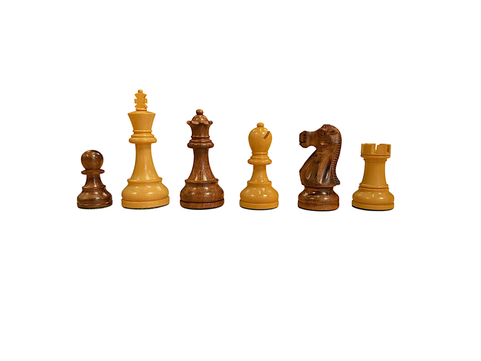Deluxe Staunton Acacia Chess Pieces - Image 5