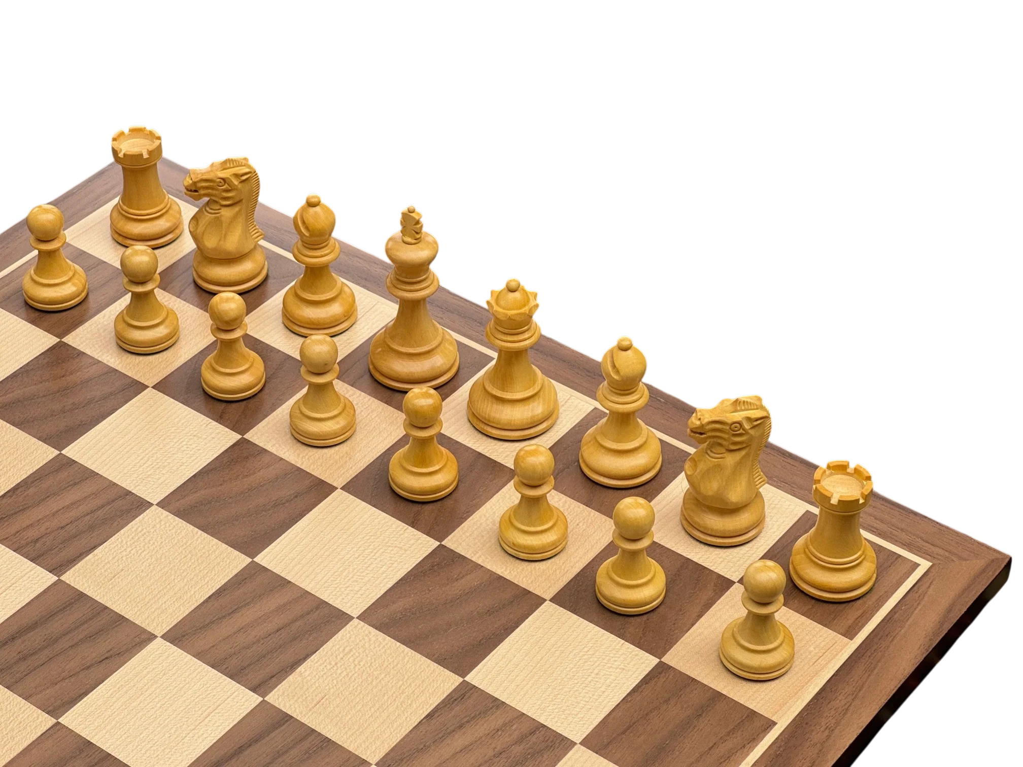 Competition Elite Staunton, Walnut Chessboard & Mahogany Slide Top Box - Image 6