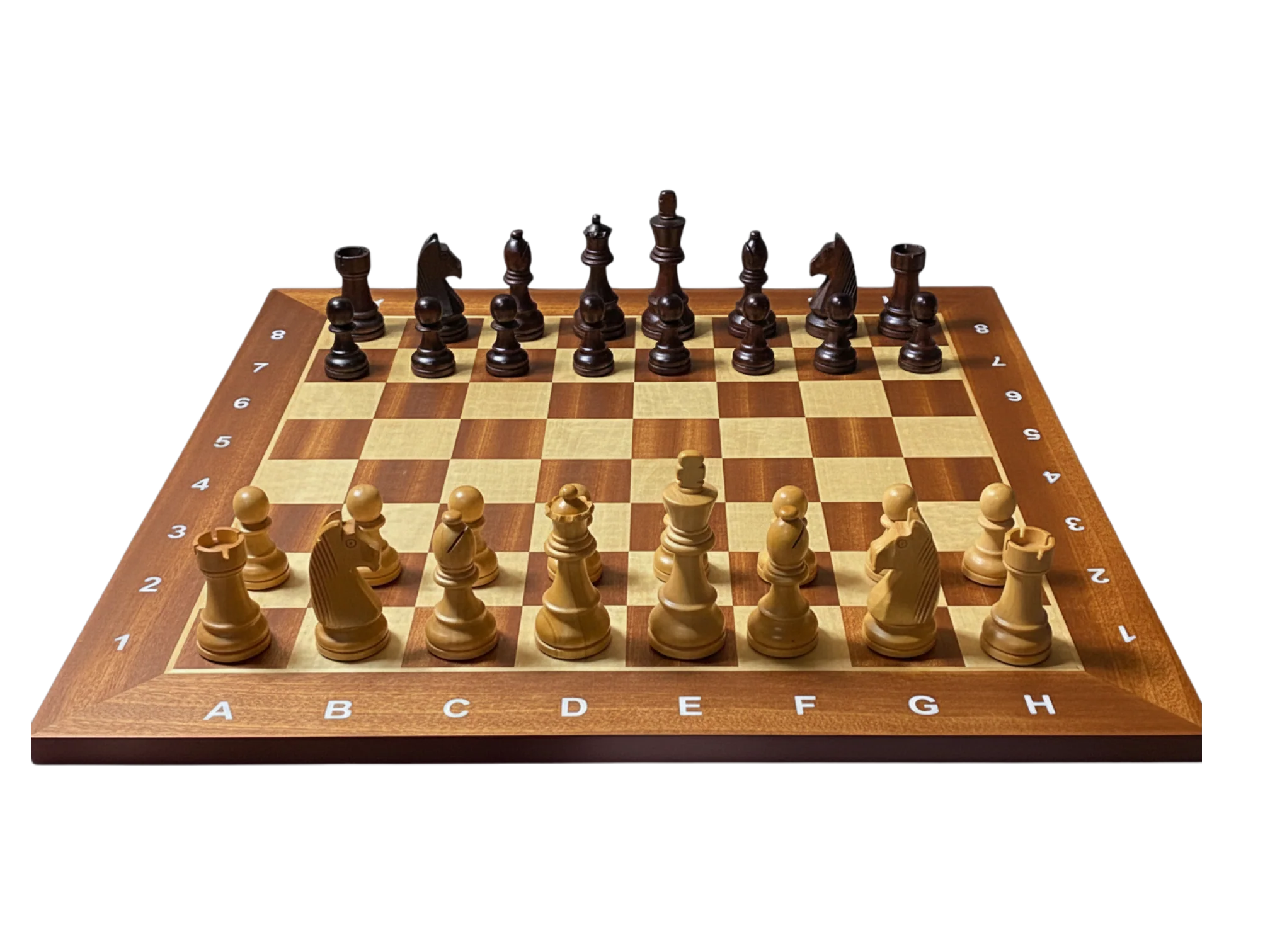 Grandmaster Full Sized Pieces & 20" Algebraic Mahogany Board -Slide Box - Image 10