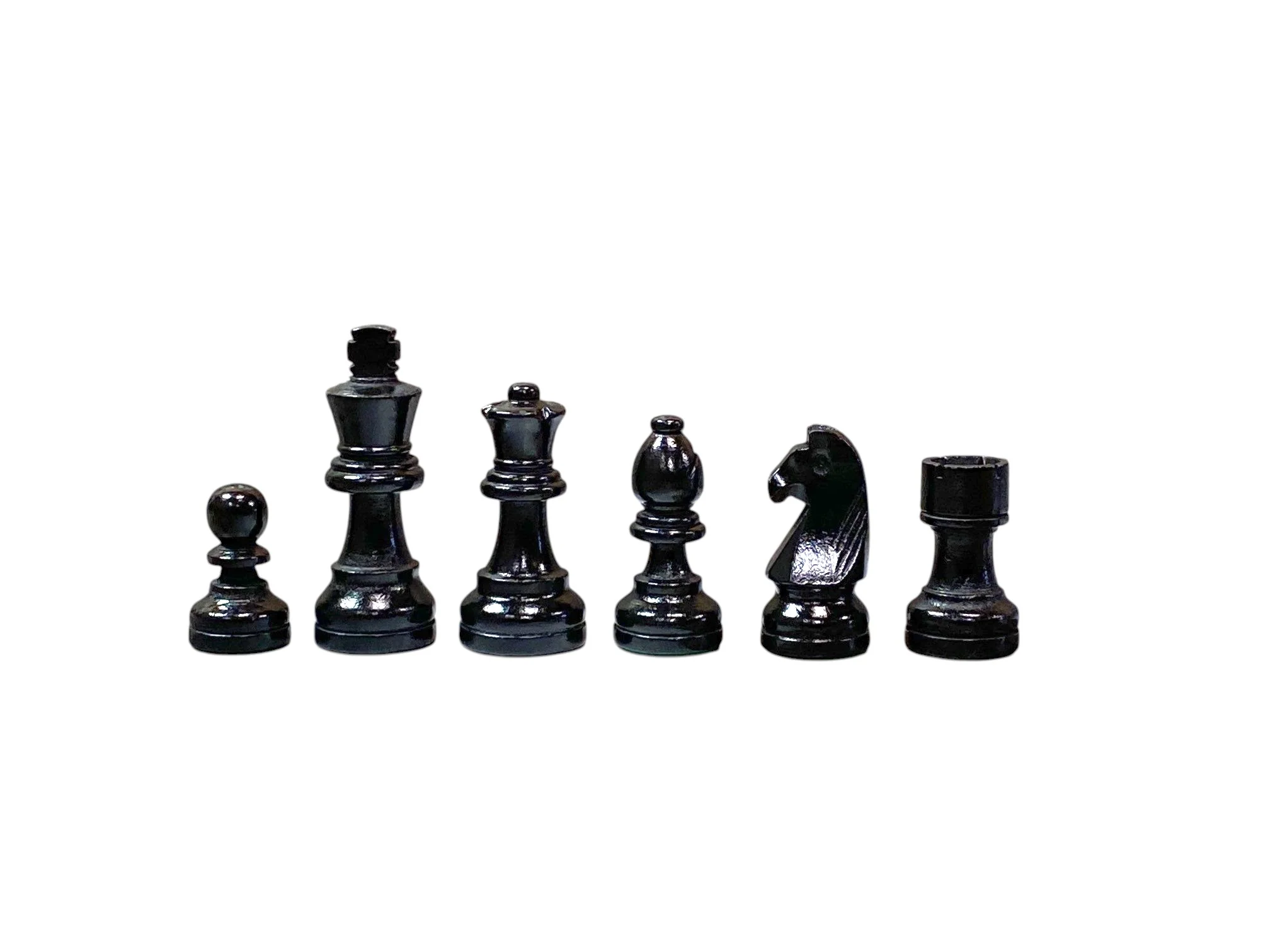 Economy Grandmaster Black Chessmen-  Algebraic Mahogany Chess Board - Image 8
