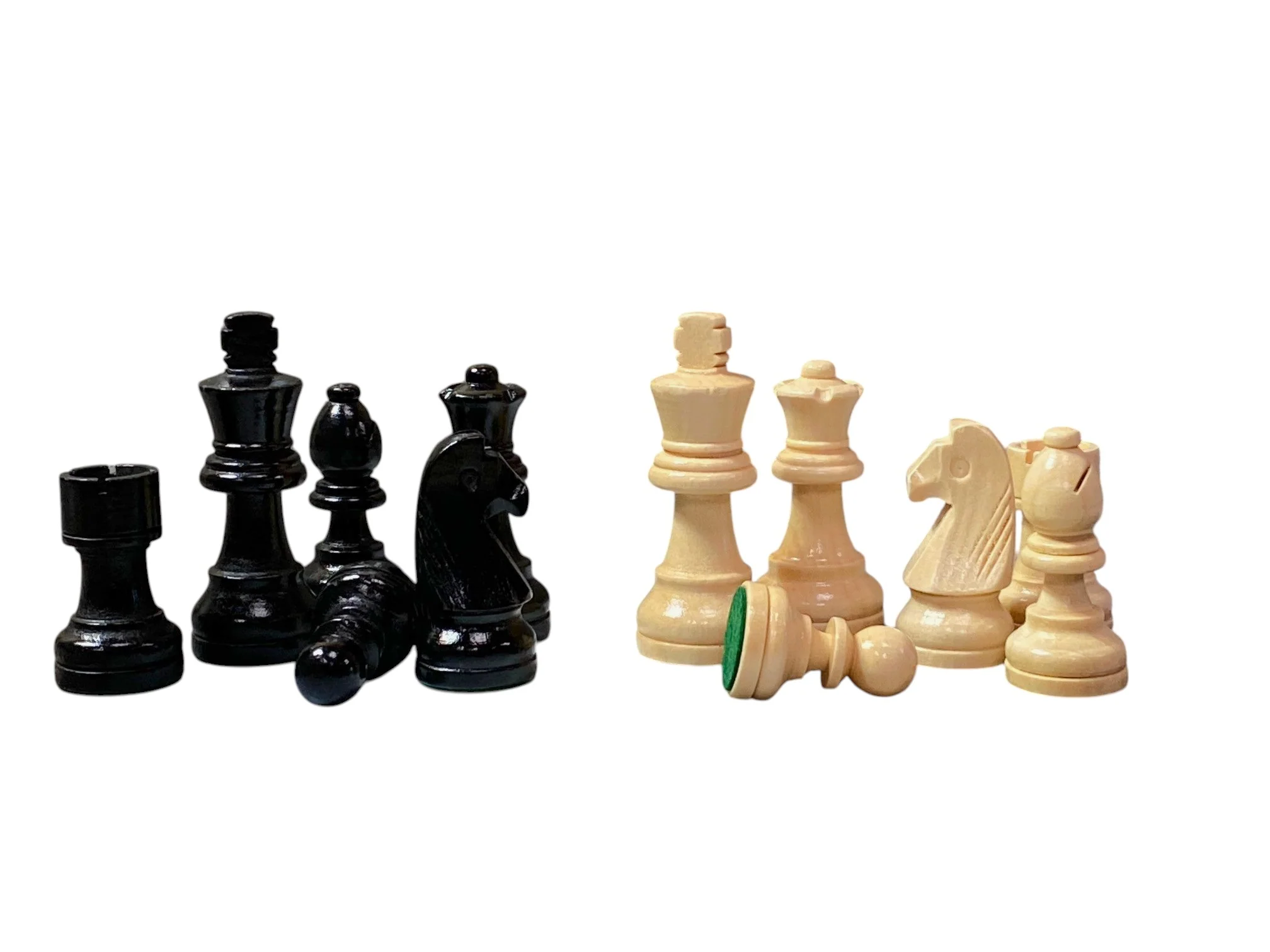 Economy Grandmaster Black Chessmen-  Algebraic Mahogany Chess Board - Image 9