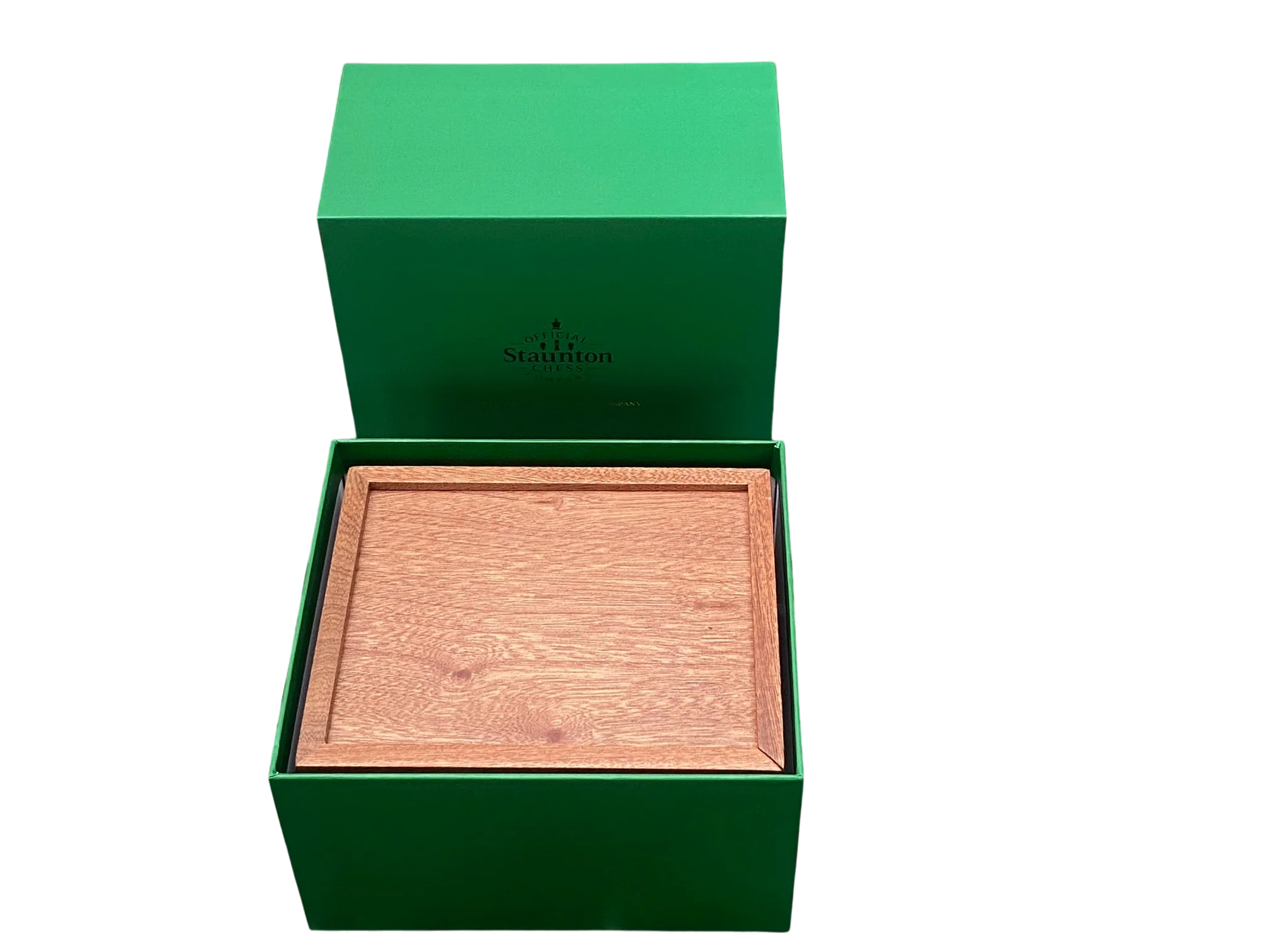 Solid Mahogany Wood Slide Lid Chess Box - Image 5