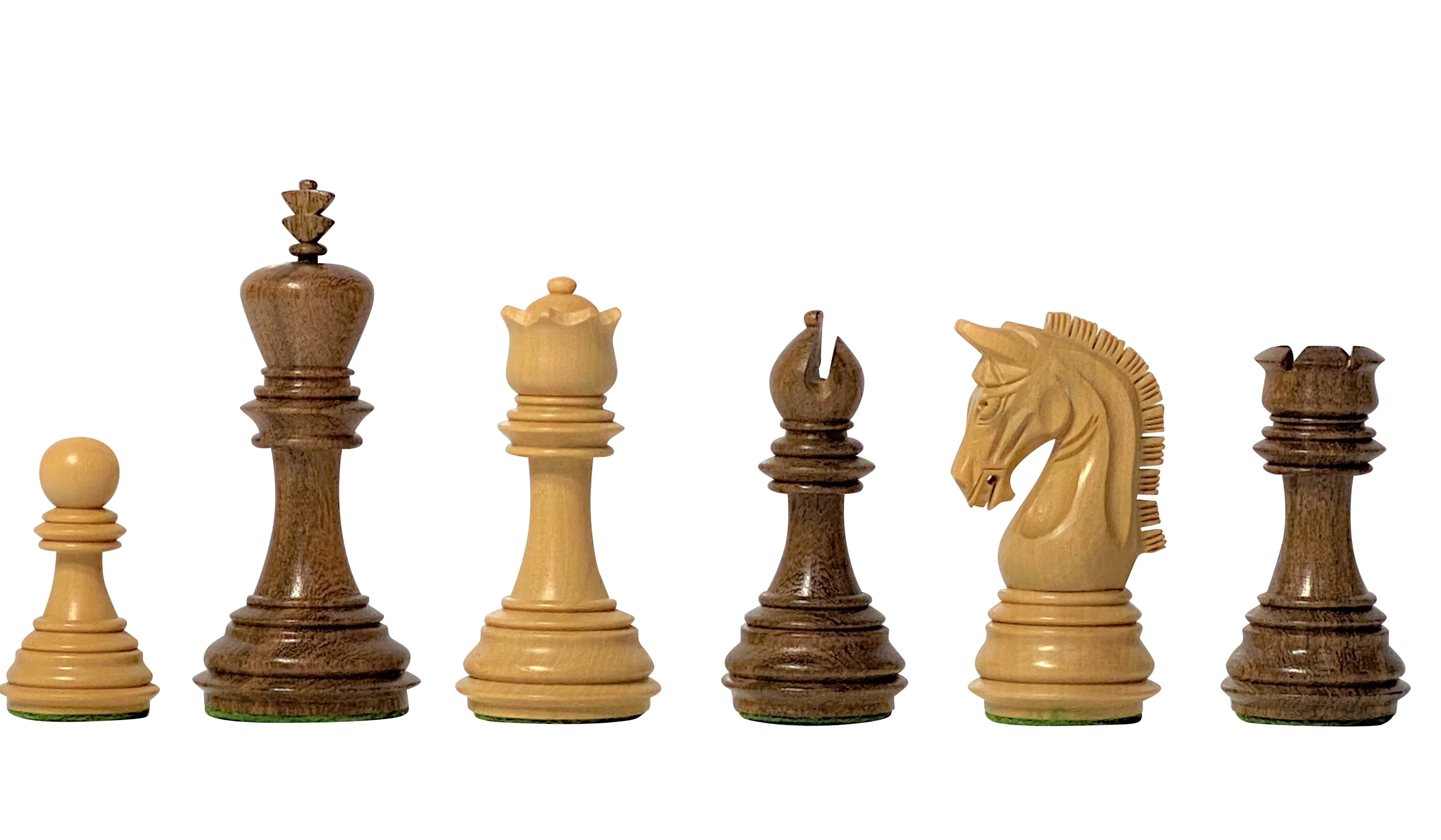 Imperial Acacia Mahogany Chess Set & Mahogany Box - Image 5