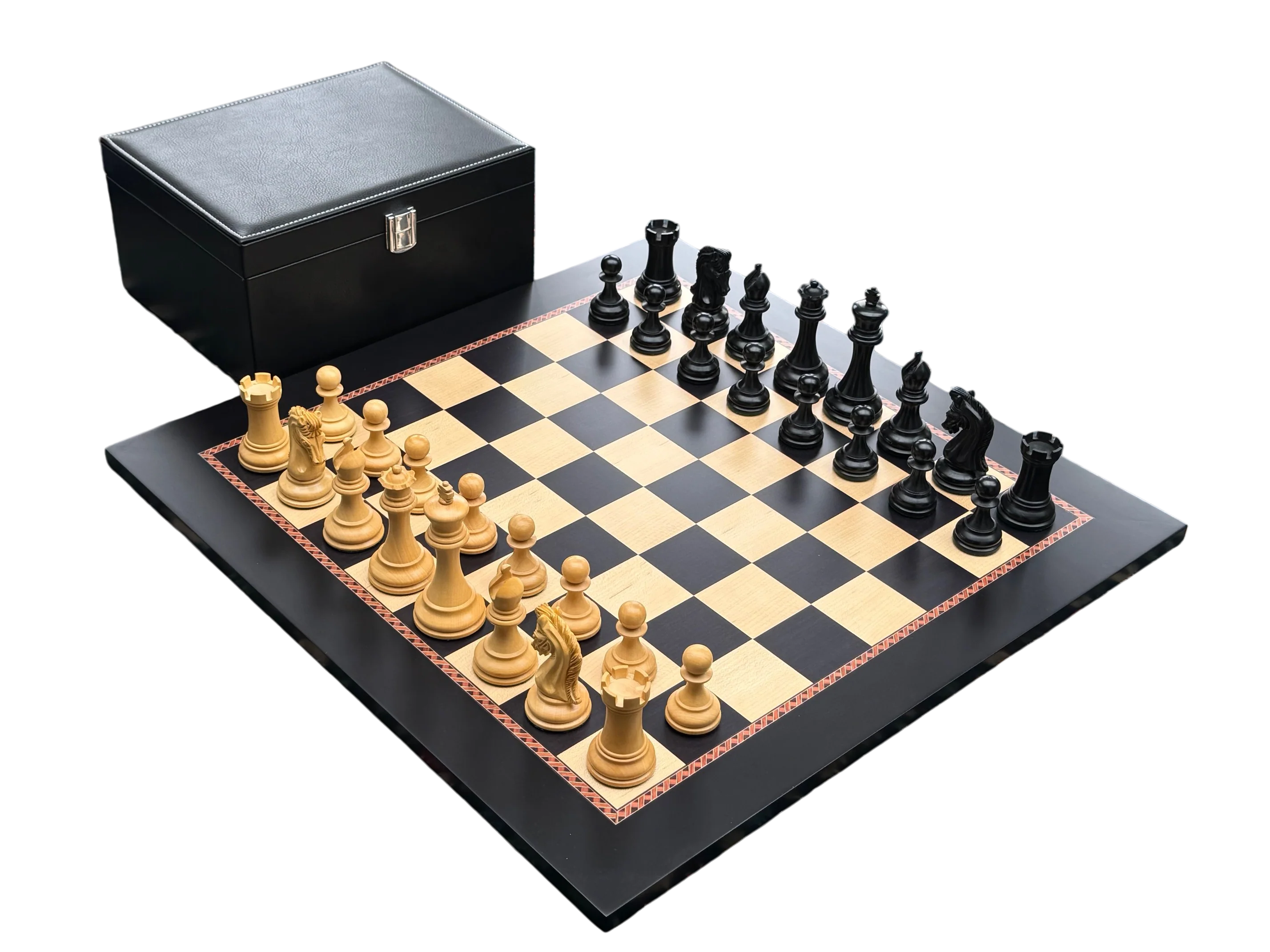 Imperial Ebony Anegre Avadia Chess Set - Image 10