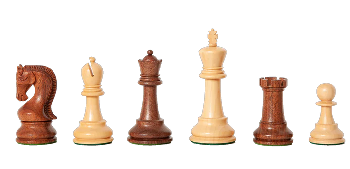 Leningrad Acacia Pieces, 19” Mahogany Board & Chess Box - Image 3